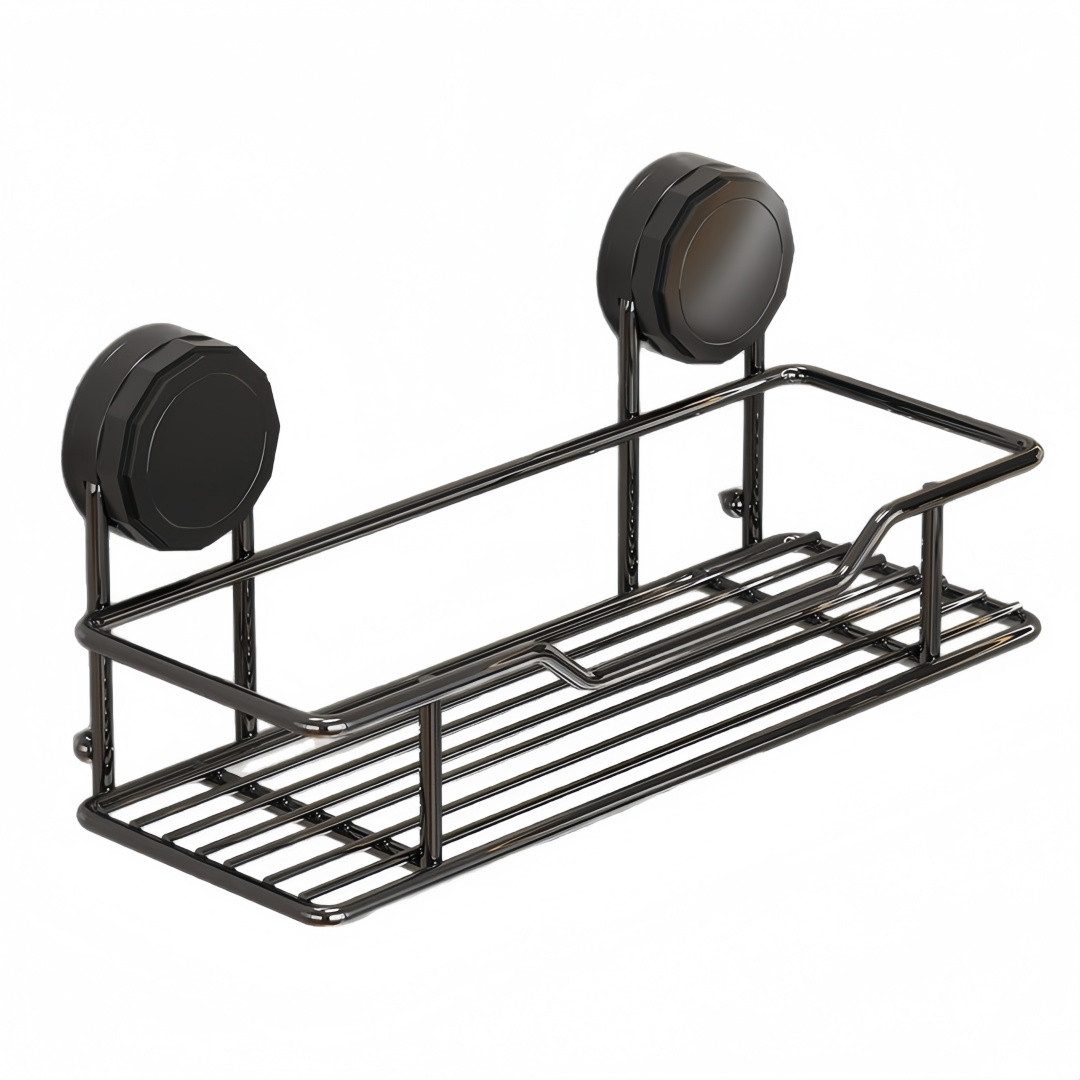 FOUORTUNATE-BEE Auflagenbox Duschregal mit Saugnäpfen, 25 cm, Wandablage fürs Bad, Badablage ohne Bohren, für Dusche, Waschbecken, Küche und WC