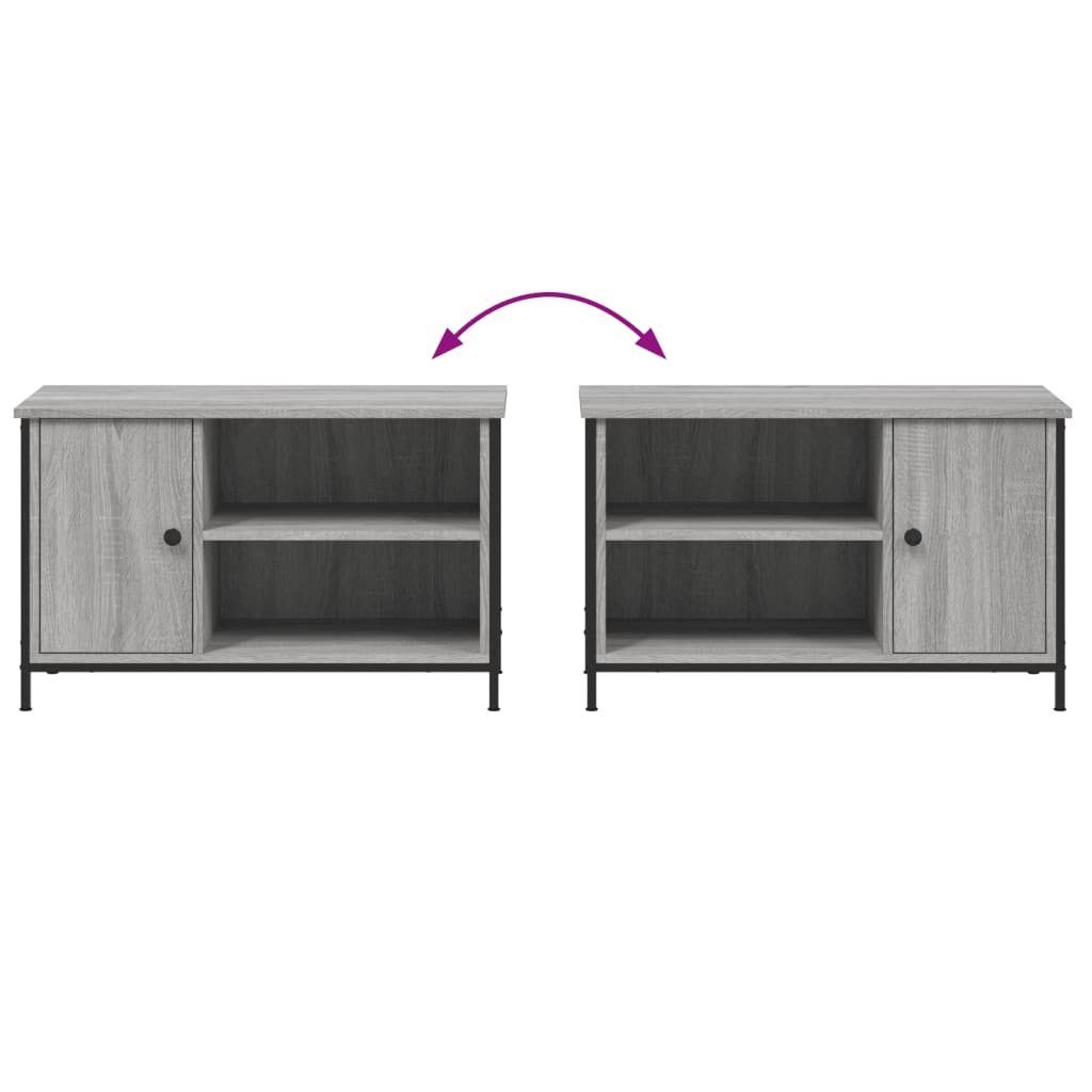 cm furnicato Holzwerkstoff Sonoma 80x40x50 TV-Schrank Grau