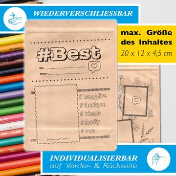 amnatu Geschenkbox als Verpackung od. Versand - individuell für max. Abmessung 25x10x5cm (Geschenktüten, 3 St., Versandtaschen a4), wiederverwendbar, nachhaltig, Geschenkverpackung aus Papier