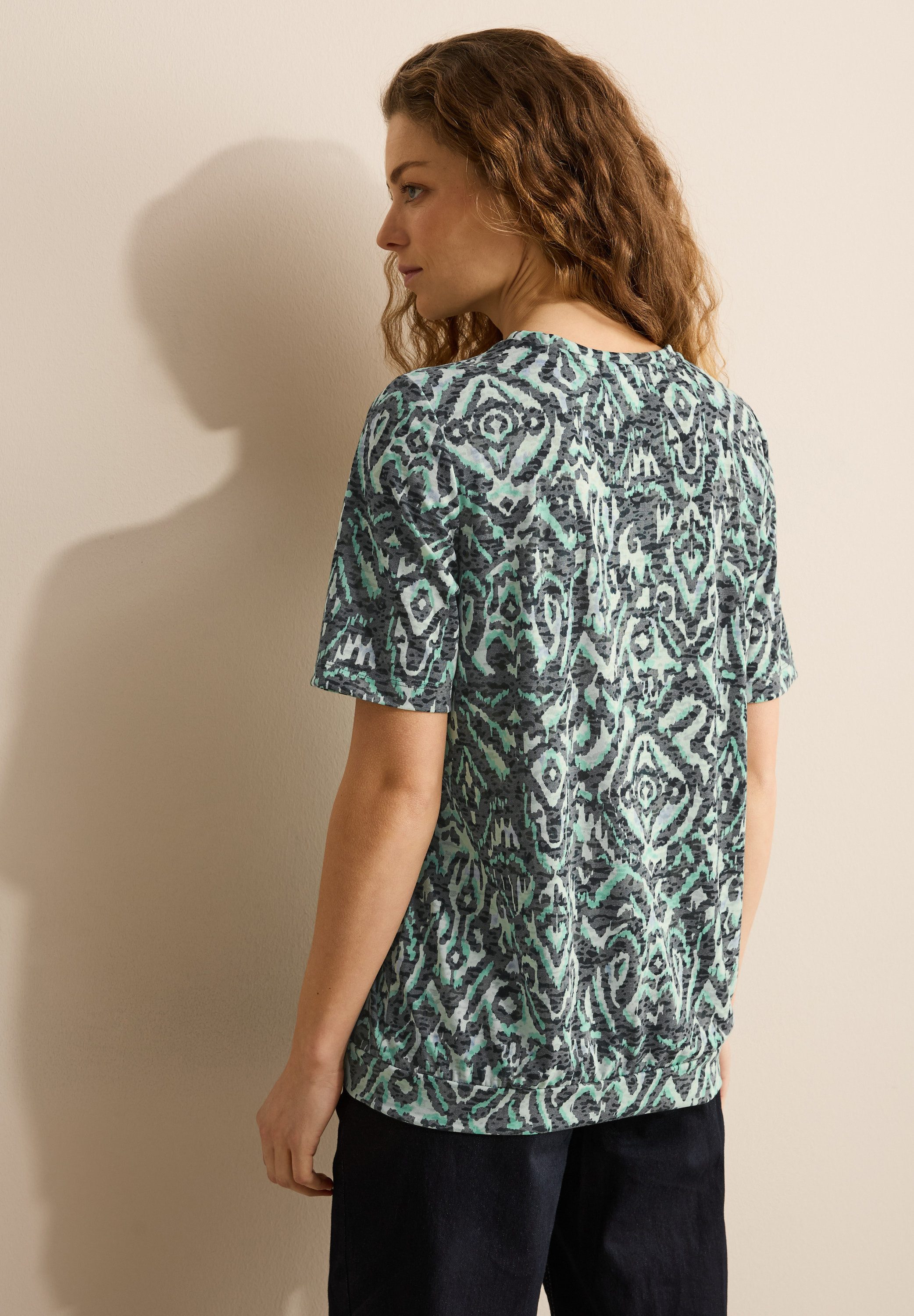 CECIL T-Shirt mit All-Over Print günstig online kaufen