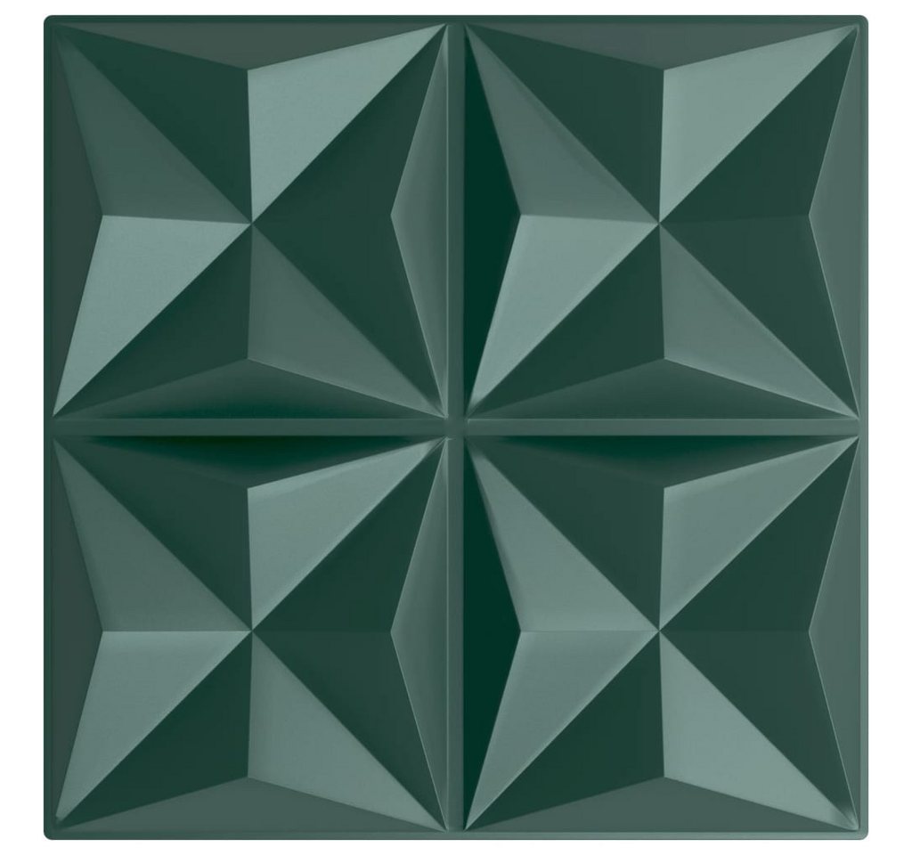 Thumbnail - vidaXL Wandpaneel Wandpaneele 24 Stk. Grün 50x50 cm XPS 6 m² Origami, (24-tlg)