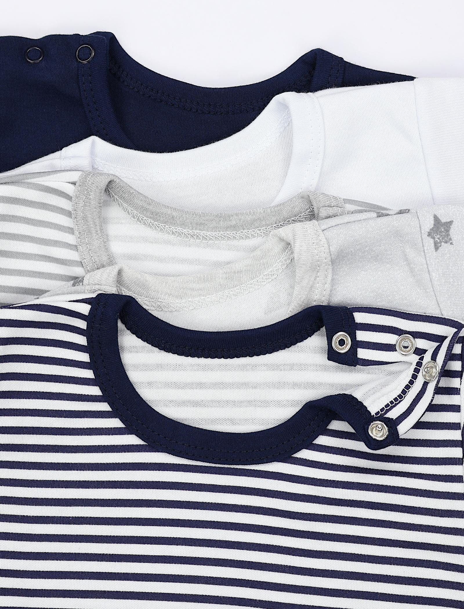 TupTam Langarmbody TupTam Jungen Baby Body Langarm Unifarben 5er Pack