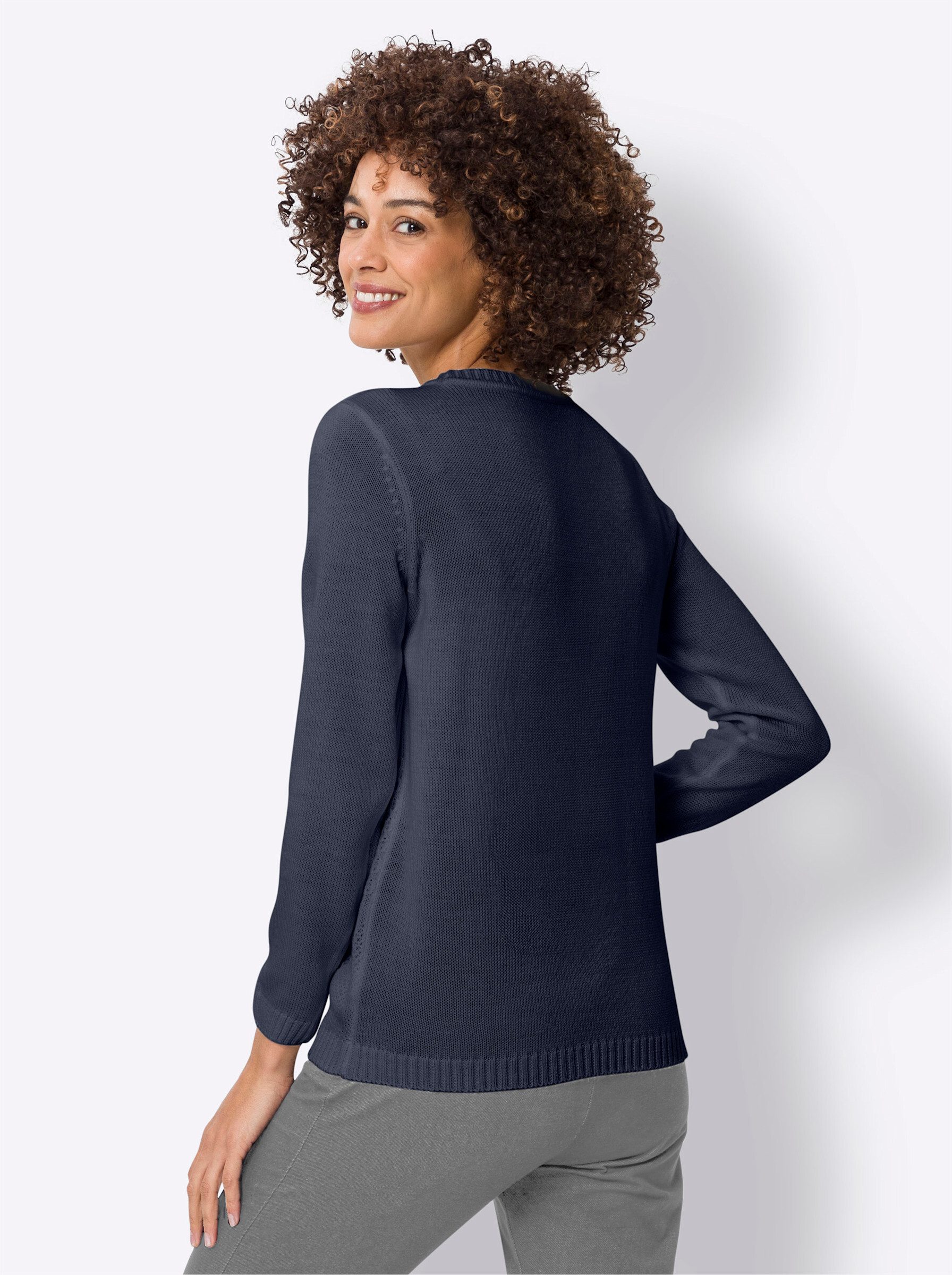 Sieh an! Strickpullover Langarm-Pullover günstig online kaufen