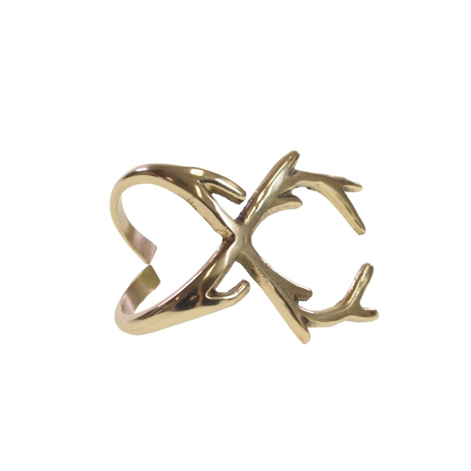 Werner Voß Serviettenring Serviettenring Geweih - gold - Messing - 6 -5x5x4,5 cm