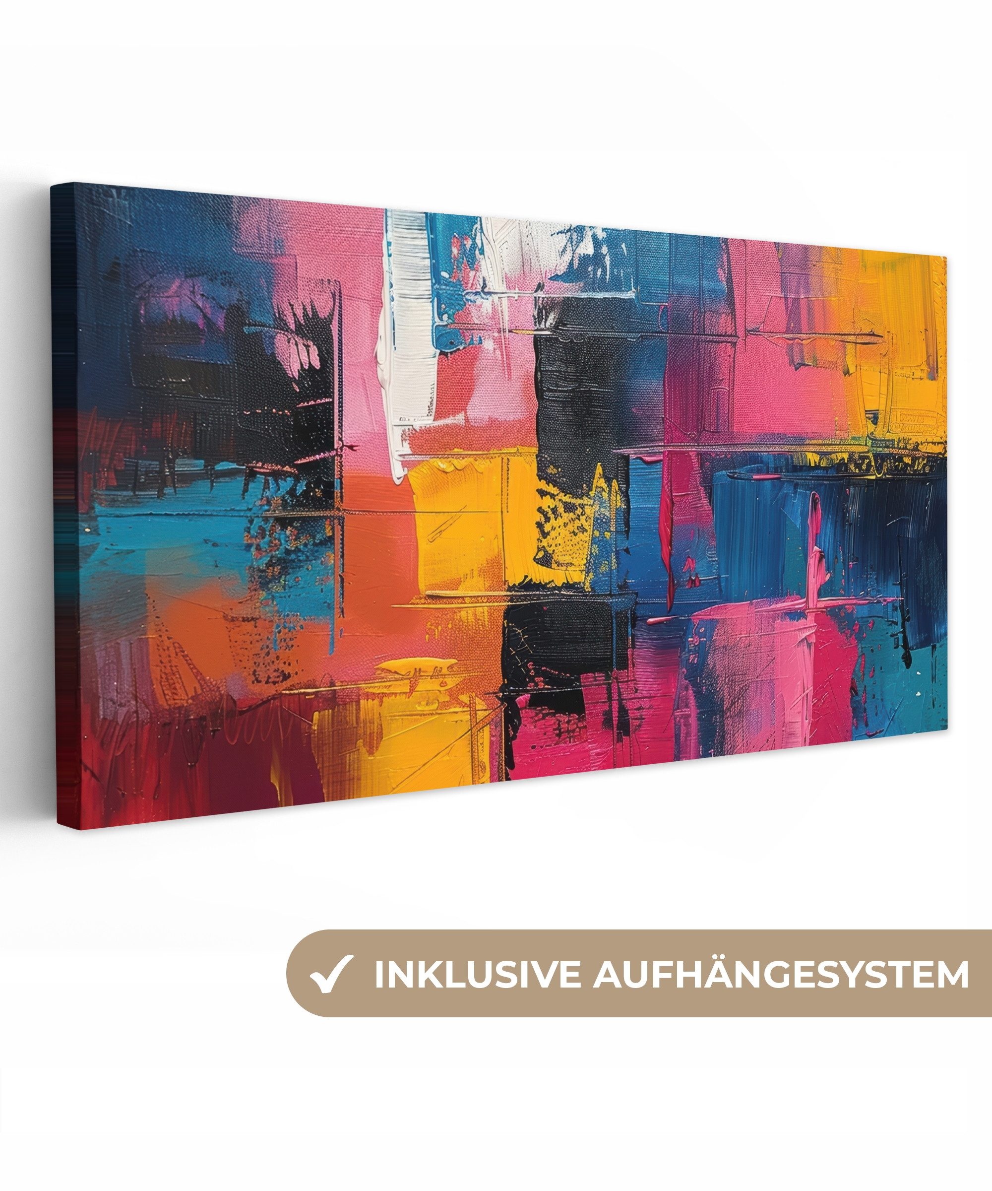 OneMillionCanvasses® Leinwandbild Panorama Lackierung - Kunst günstig online kaufen