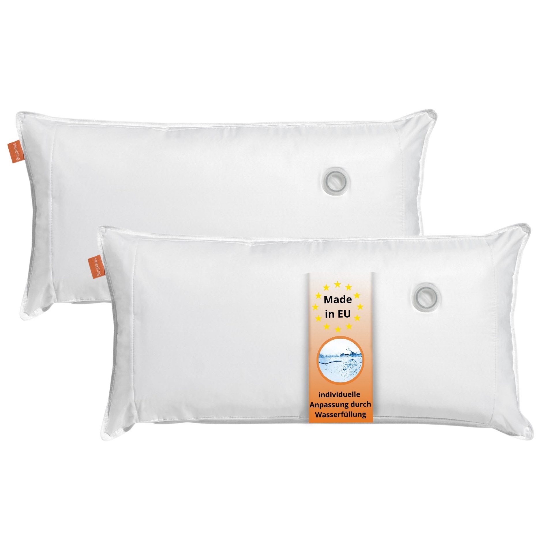 sleepling Wasserkissen orthopädisches Kopfkissen, 2-tlg., 40x80 cm oder 50x70 cm; einzeln oder als 2er Set
