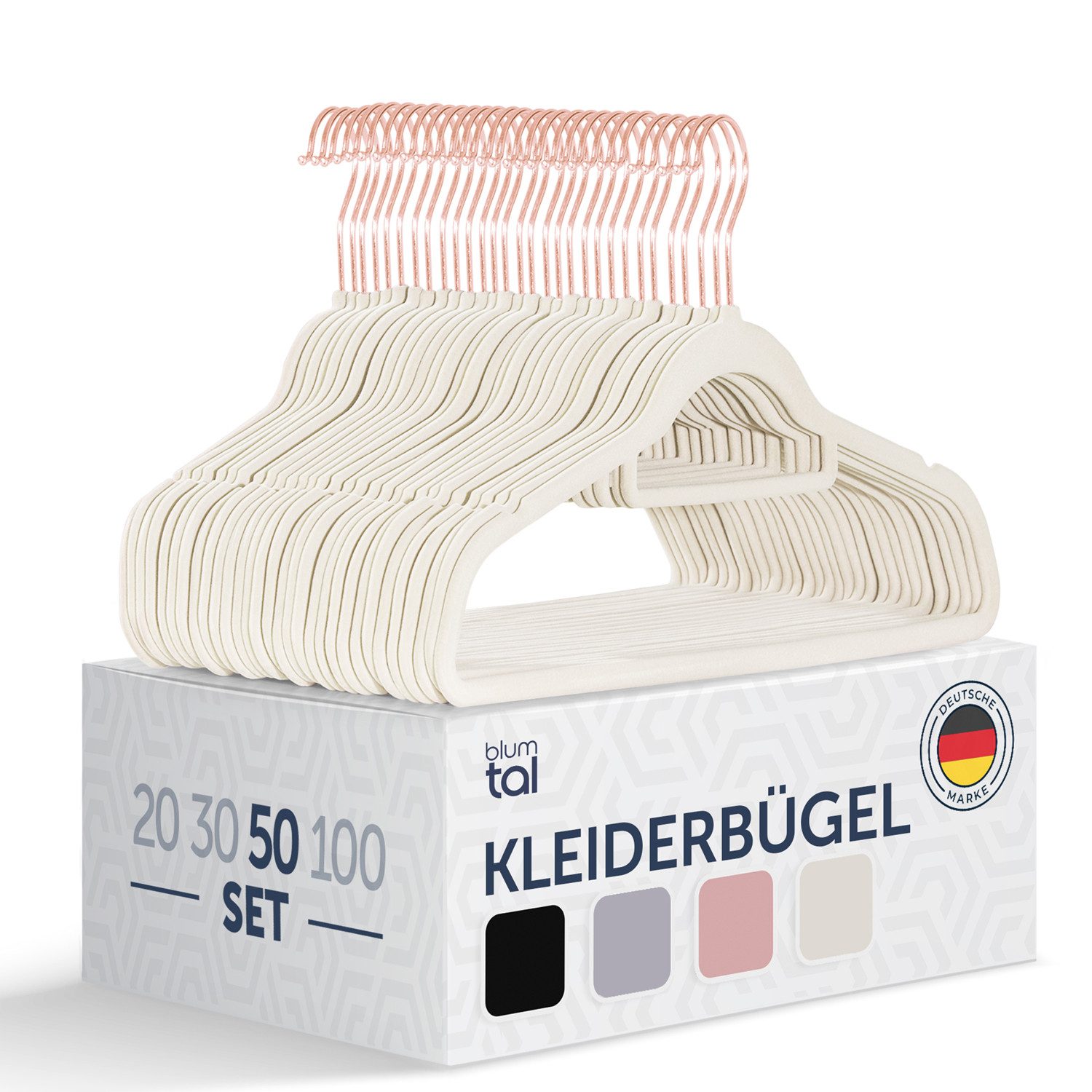 Blumtal Kleiderbügel Rutschfest - Samtoptik - günstig online kaufen