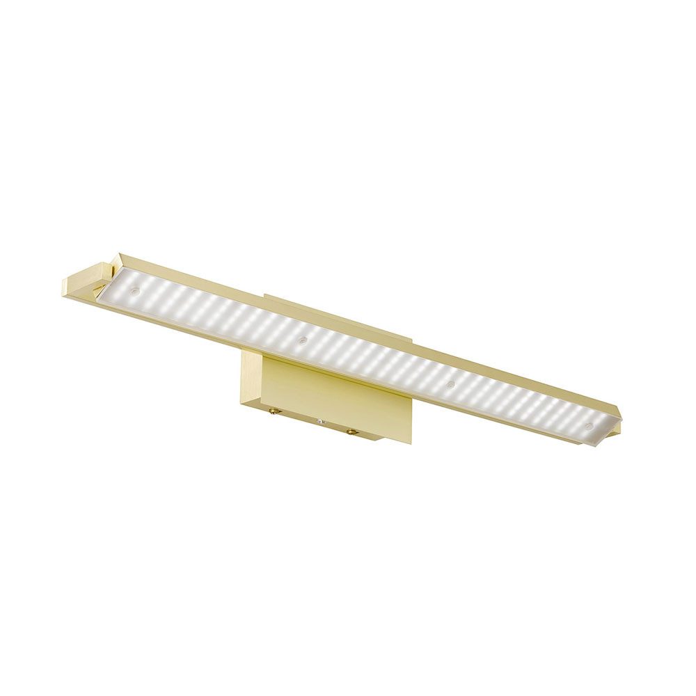 FISCHER & HONSEL LED Wandleuchte, LED-Leuchtmittel fest verbaut, Warmweiß, Neutralweiß, Farbwechsel, LED Wandlampe Wohnzimmerleuchte Metall messing dimmbar CCT B 60 cm