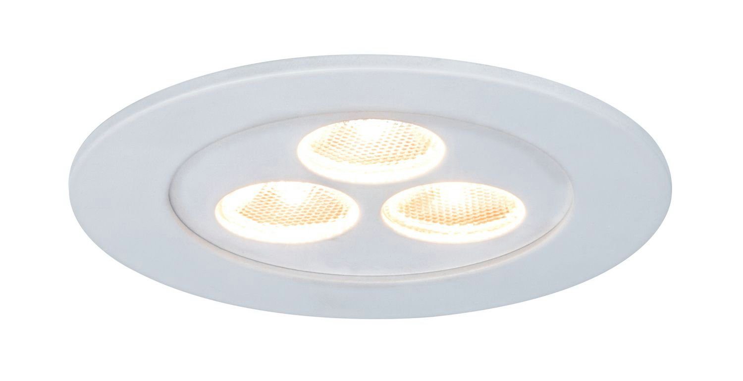 Paulmann Unterschrankleuchte Paulmann Möbel Einbauleuchte Flat LED 1x3,6W 350mA 75mm Weiß matt/Alu, Paulmann Möbel Einbauleuchte Flat LED 1x3,6W 350mA 75mm Weiß matt/Alu