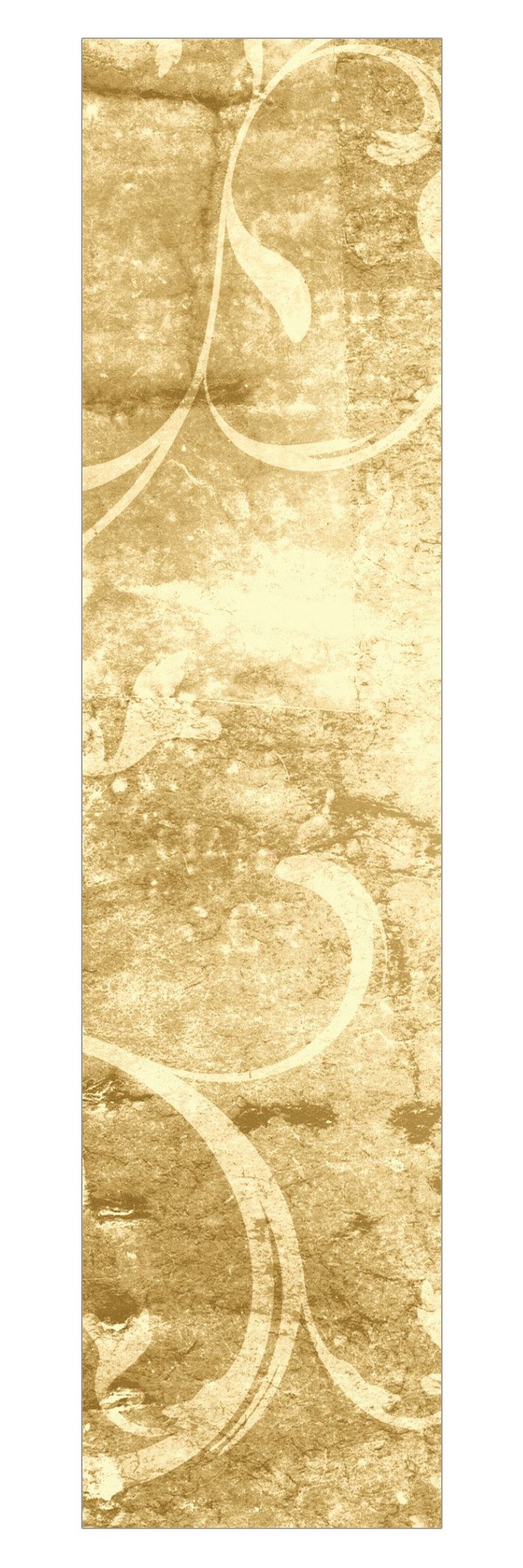 Bilderdepot24 Schiebegardine modern Flächenvorhang blickdicht Pergament Ornamentik (1 St), halbtransparent, Wohnzimmer große Flächengardine lichtdurchlässig für Klemm-System