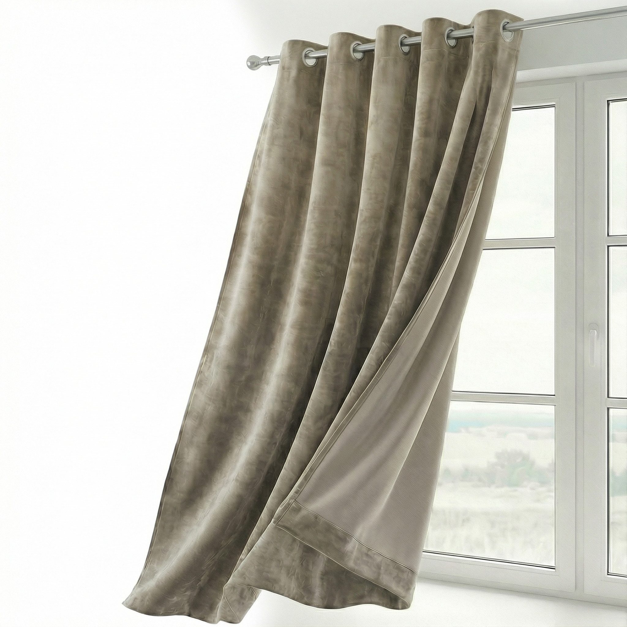Beautex Verdunkelungsvorhang Samt Vorhang Ösen Gardine Velvet blickdicht ab günstig online kaufen