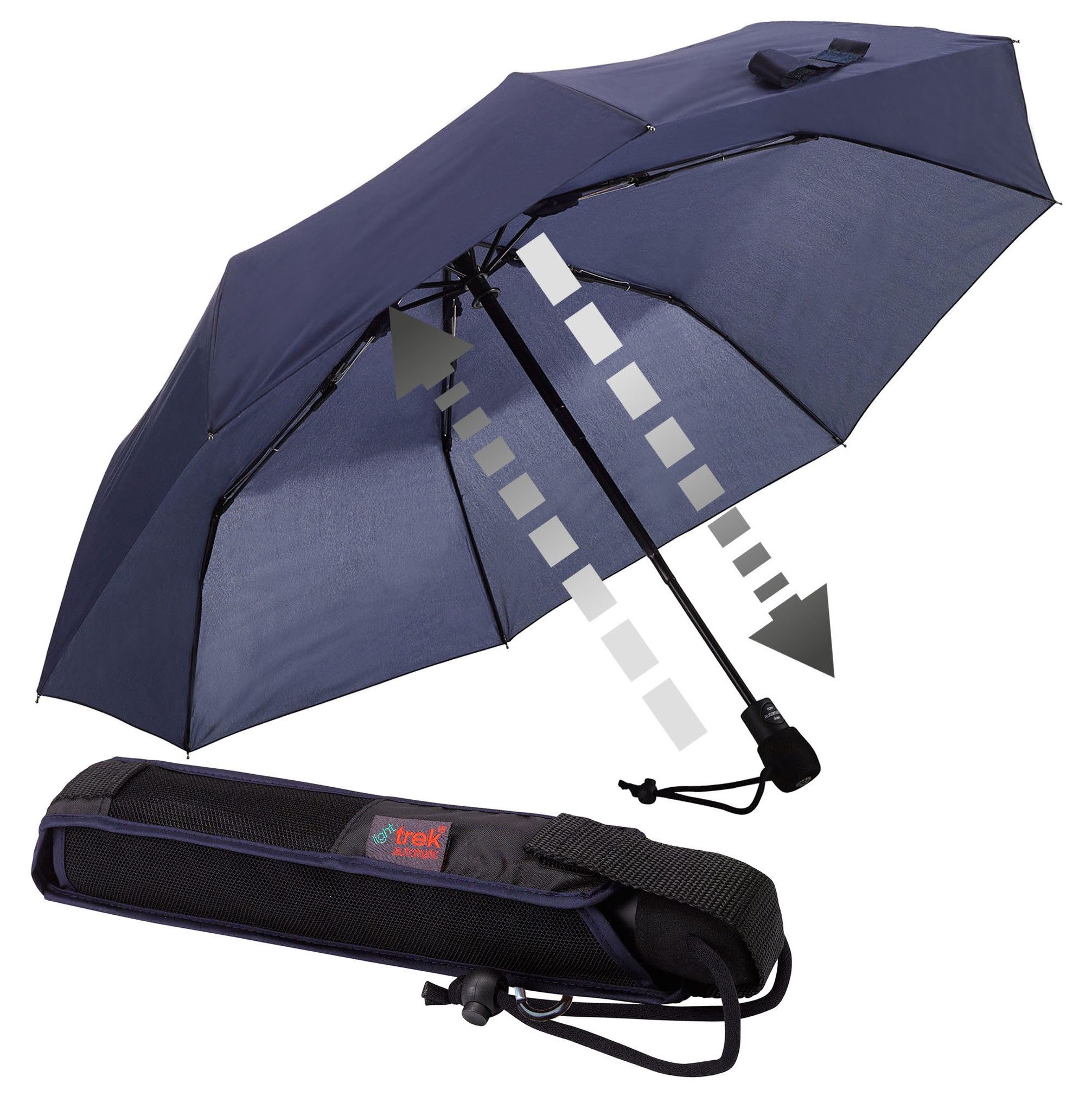 EuroSCHIRM® Taschenregenschirm light trek automatic, kompakte Größe, mit Au günstig online kaufen