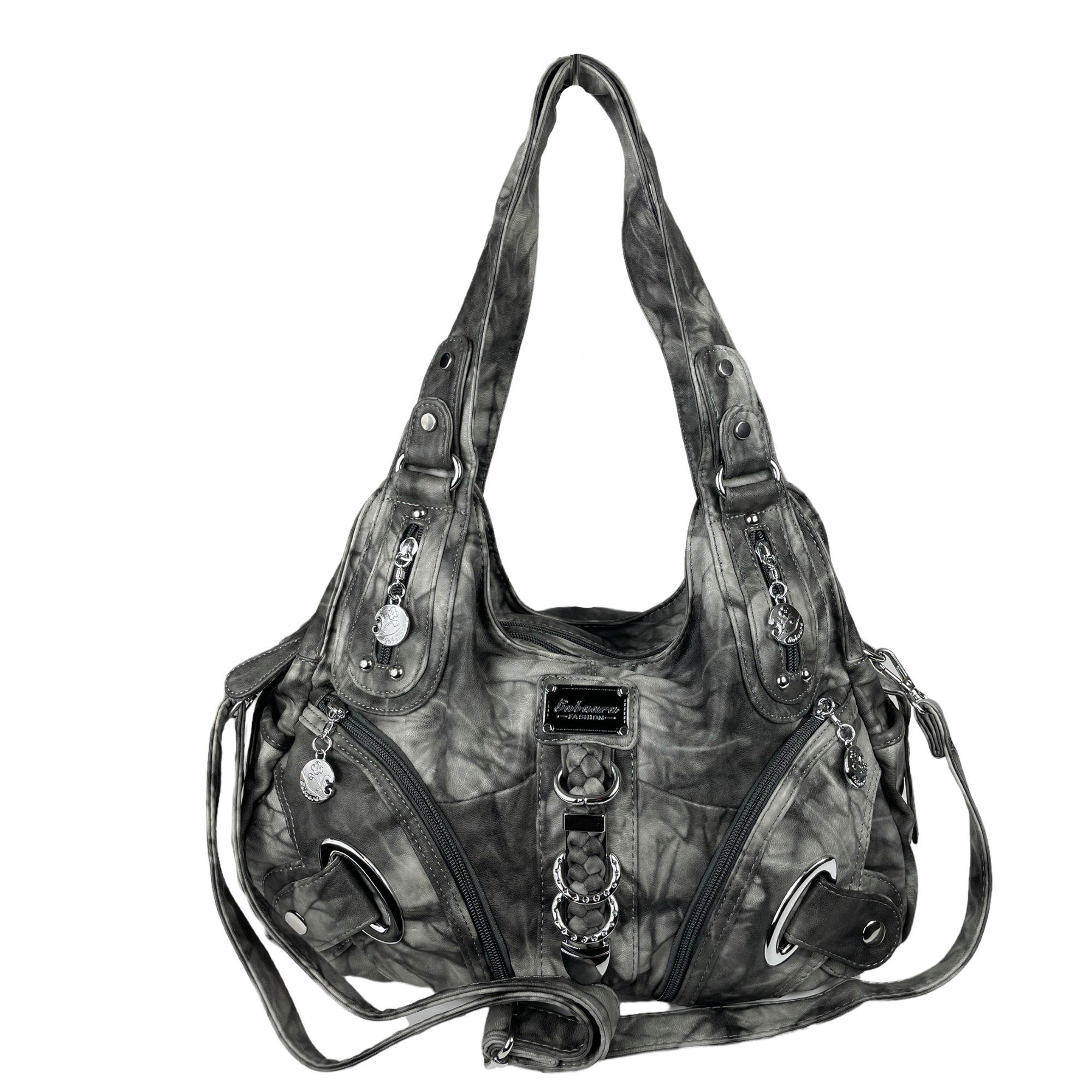 Taschen4life Schultertasche Damen, klassische Umhängetasche, Hobo günstig online kaufen