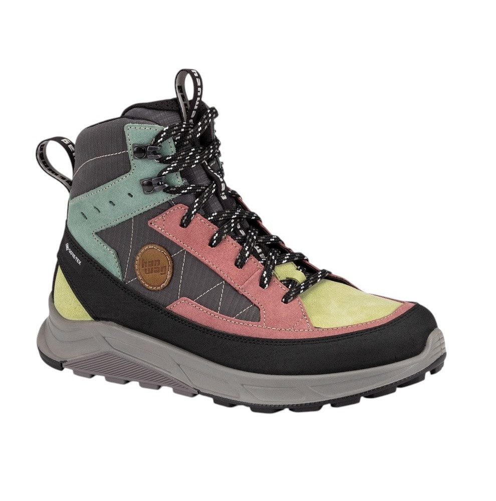 Hanwag Rotpunkt Light MID GTX (Veloursleder/Synthetik, wasserdicht) bunt Wanderschuh
