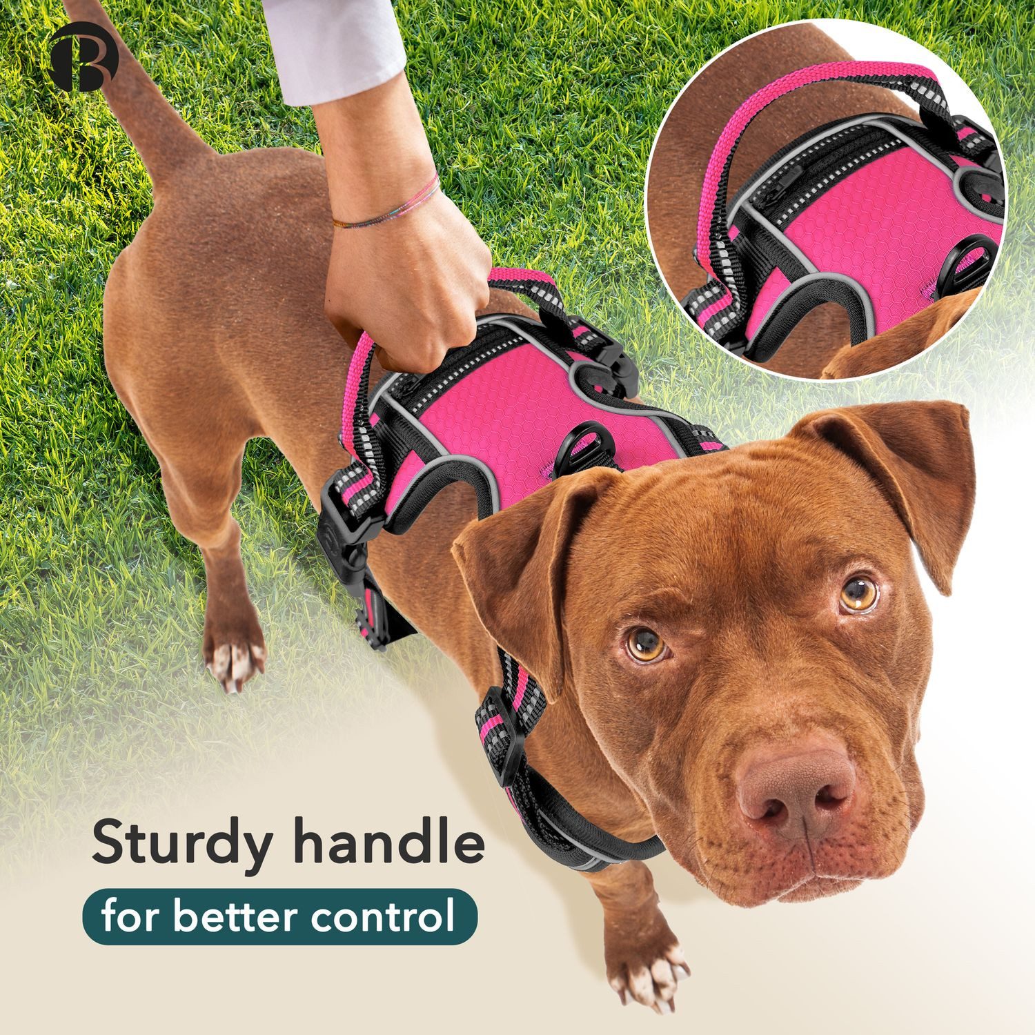 Bluzelle Hunde-Sicherheitsgeschirr Hundegeschirr mit Tasche / grosse Hunde XL / Anti-Zug Reflektierend, Polyester, Nylon, EVA Schaumstoff, Zugstopp Hundeweste Brustgeschirr mit Griff / Atmungsaktiv, Gepolstert