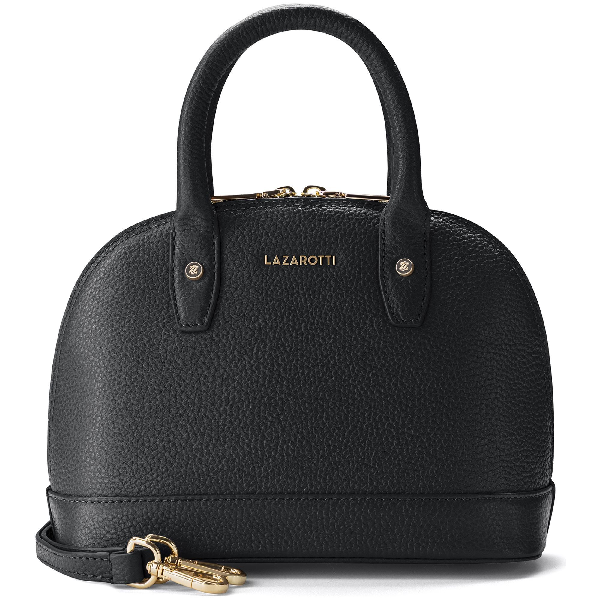 Lazarotti Henkeltasche Bologna Leather Handtasche Crossbody Leder 24 cm