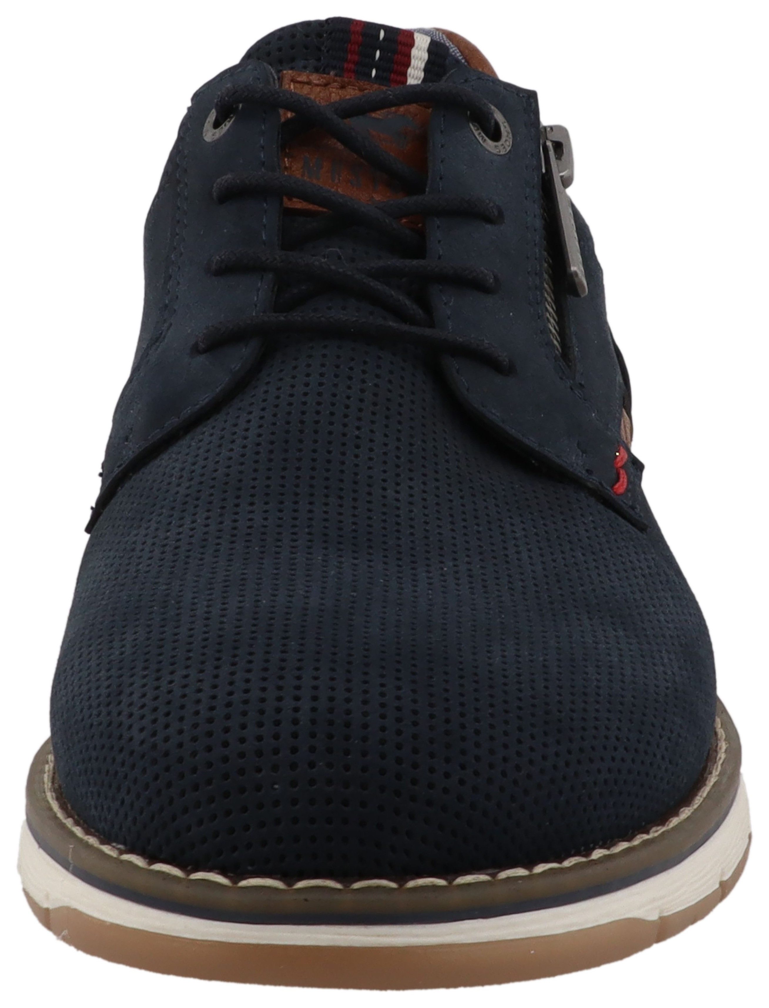 Mustang Shoes Agnese Sneaker Freizeitschuh, Halbschuh, Schnürschuh mit Kontrastbesatz