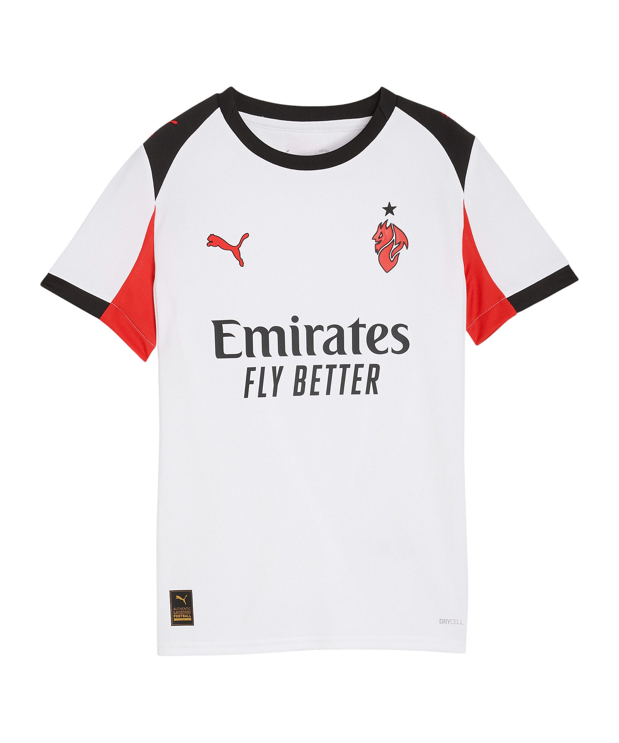 PUMA Fußballtrikot PUMA AC Mailand Replica Trikot Away Kids Weiß Serie A
