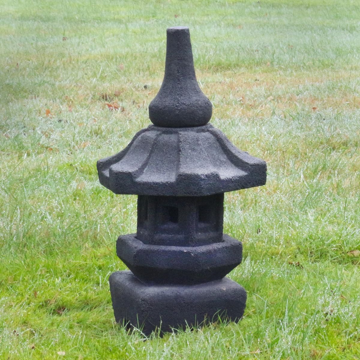 Oriental Galerie Dekofigur Garten Pagode Skulptur bestehend aus 4 Teilen 38 cm (1 St)
