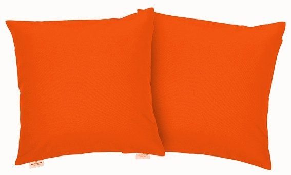 TOM TAILOR HOME Dekokissen Dove, unifarben, Kissenhüllen ohne Füllung, 2er Pack