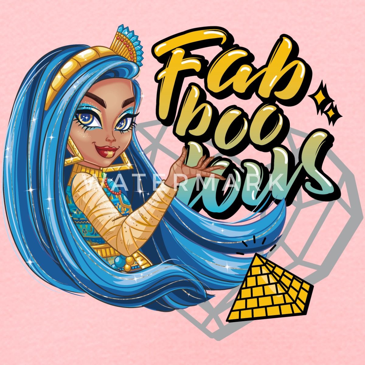 Spreadshirt Hoodie Monster High™ Cleo De Nile Fab-Boo-Lous Kinder Premium Hoodie (1-tlg)