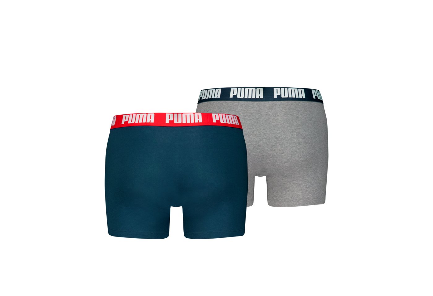PUMA Boxershorts PUMA MEN EVERYDAY BASIC BOXERS 2P (Packung, 2er Pack) mit Puma Webbund