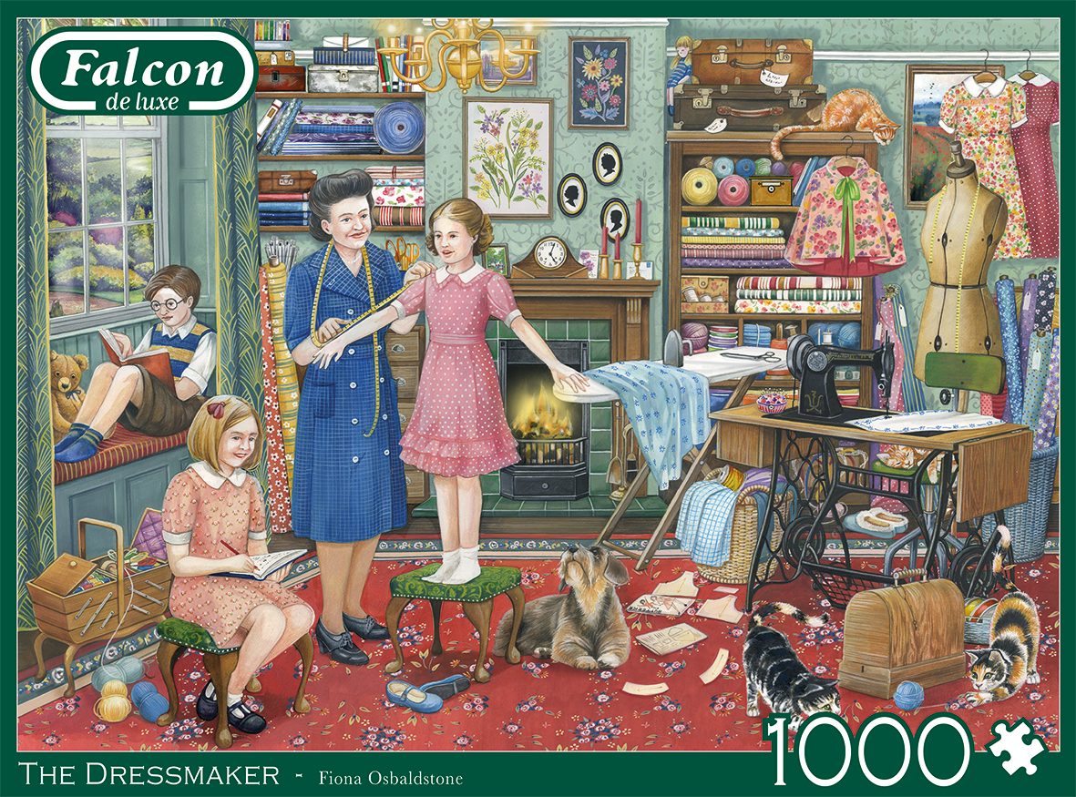 Jumbo Spiele Puzzle Fiona Osbaldstone Die Schneiderin 1000 Teile Puzzle, 1000 Puzzleteile, Made in Europe