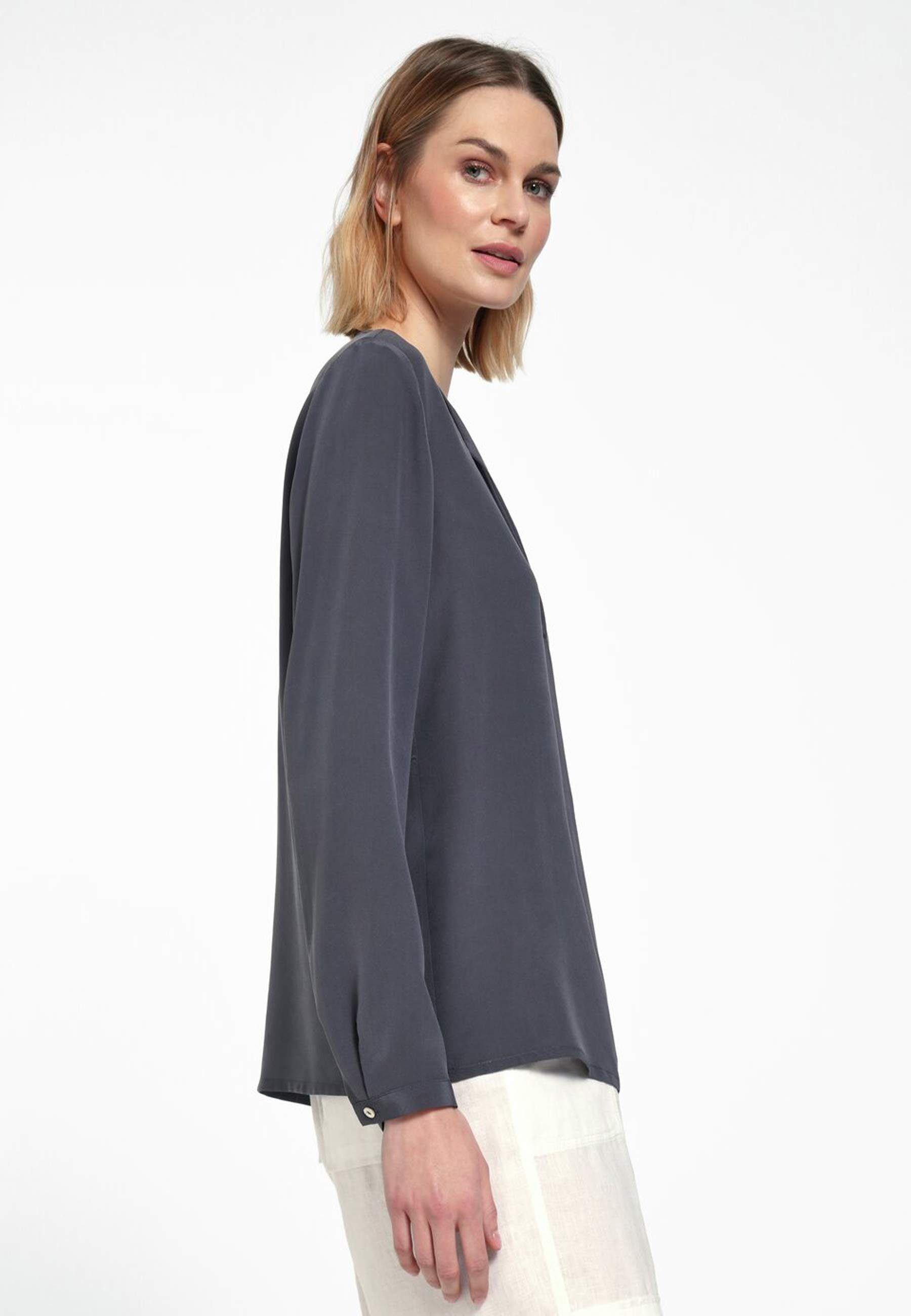 Design Bluse include Klassische mit GRAPHIT klassischem Silk