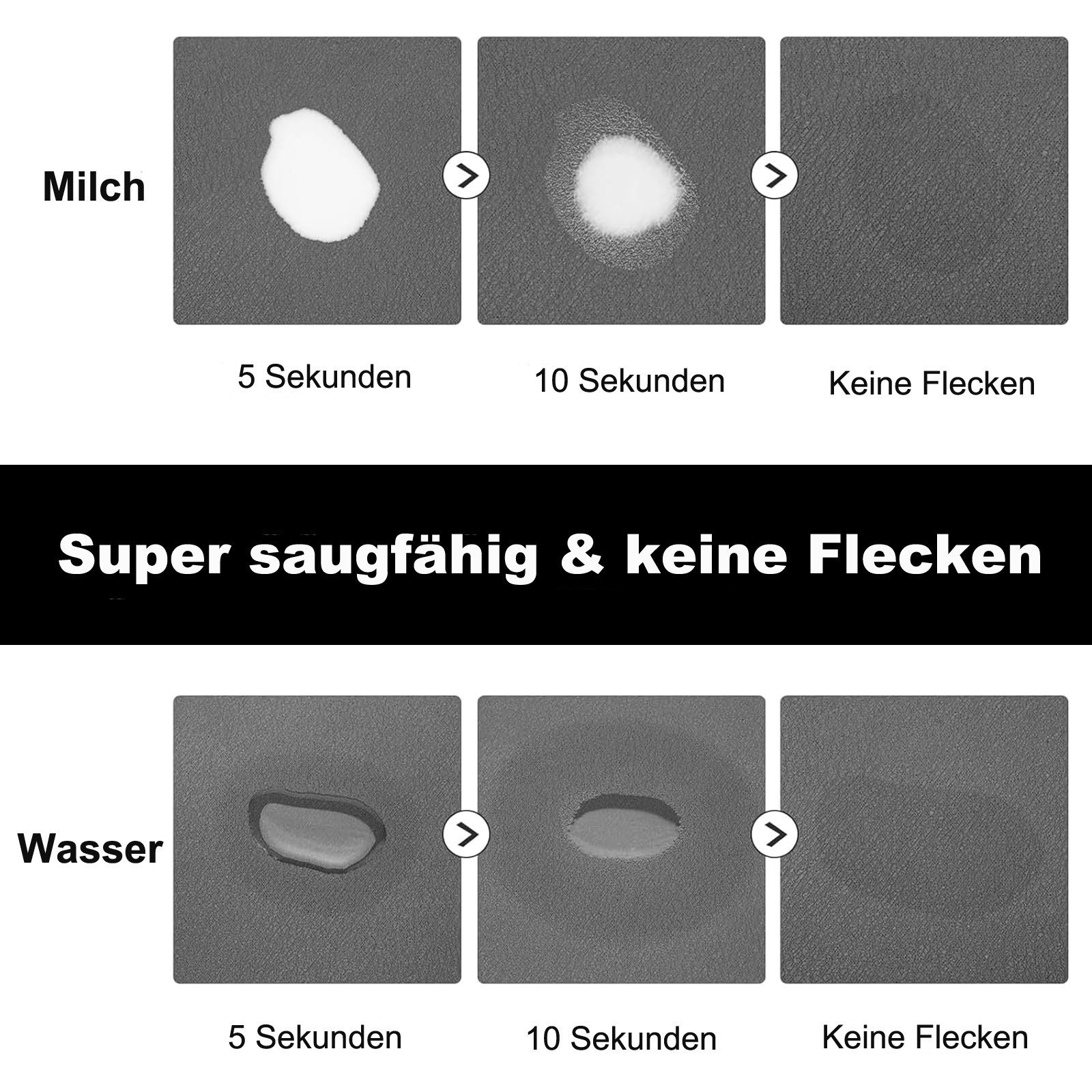 Srvillg Napfunterlage Diatomit Napfunterlage Hund Katze – Saugfähige Futtermatte, 1-St., Schnell Trocknend & Rutschfest für Haustiere – Bild 3 von 5