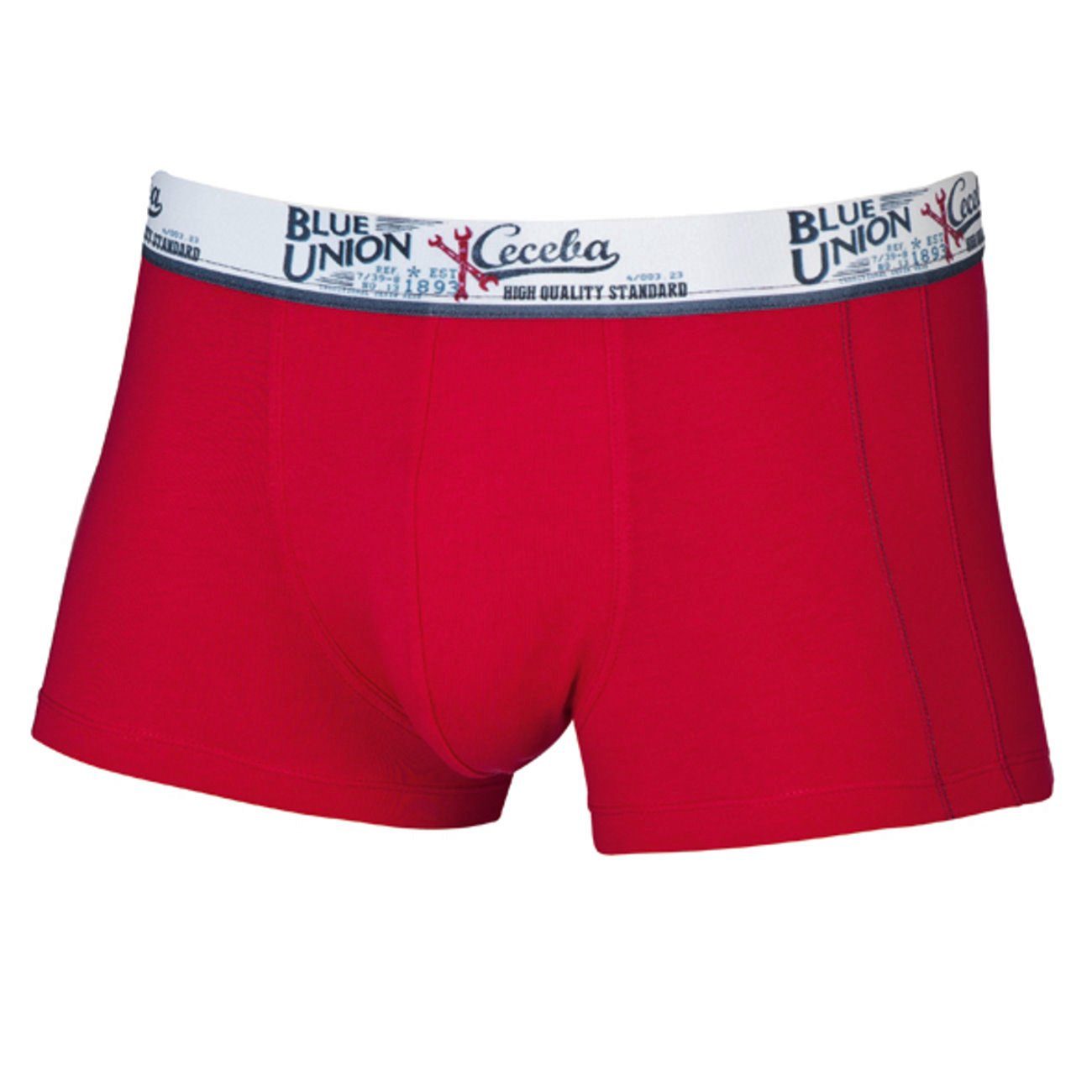 CECEBA Boxershorts Herren Pants (1-St) Logobund rot