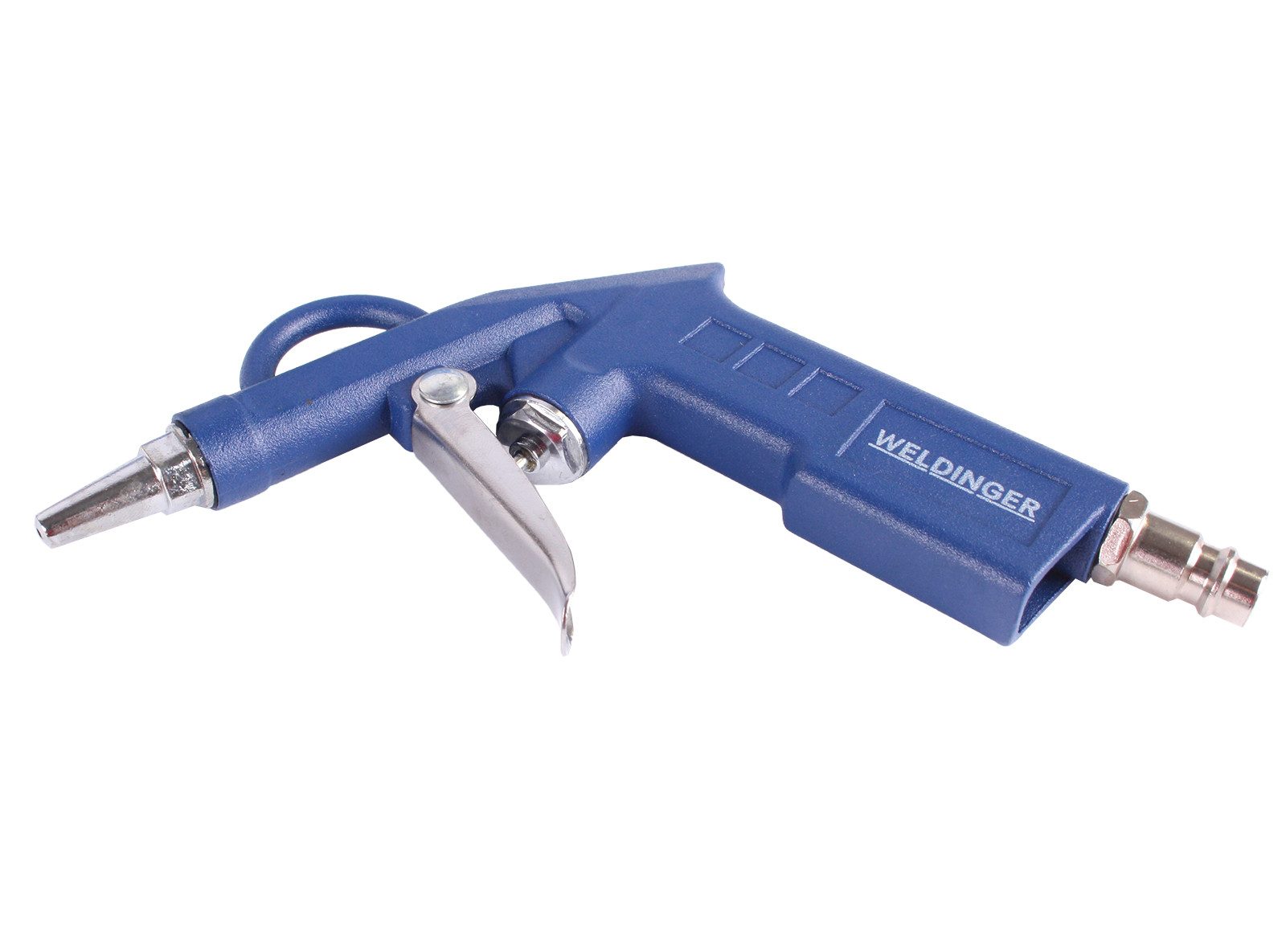 WELDINGER Druckluftwerkzeug Kompressorzubehörset Druckluftset 6-teilig Reifenfüller Ausblaspistole, (6-tlg), Aluminium-Druckguss – Bild 2 von 5