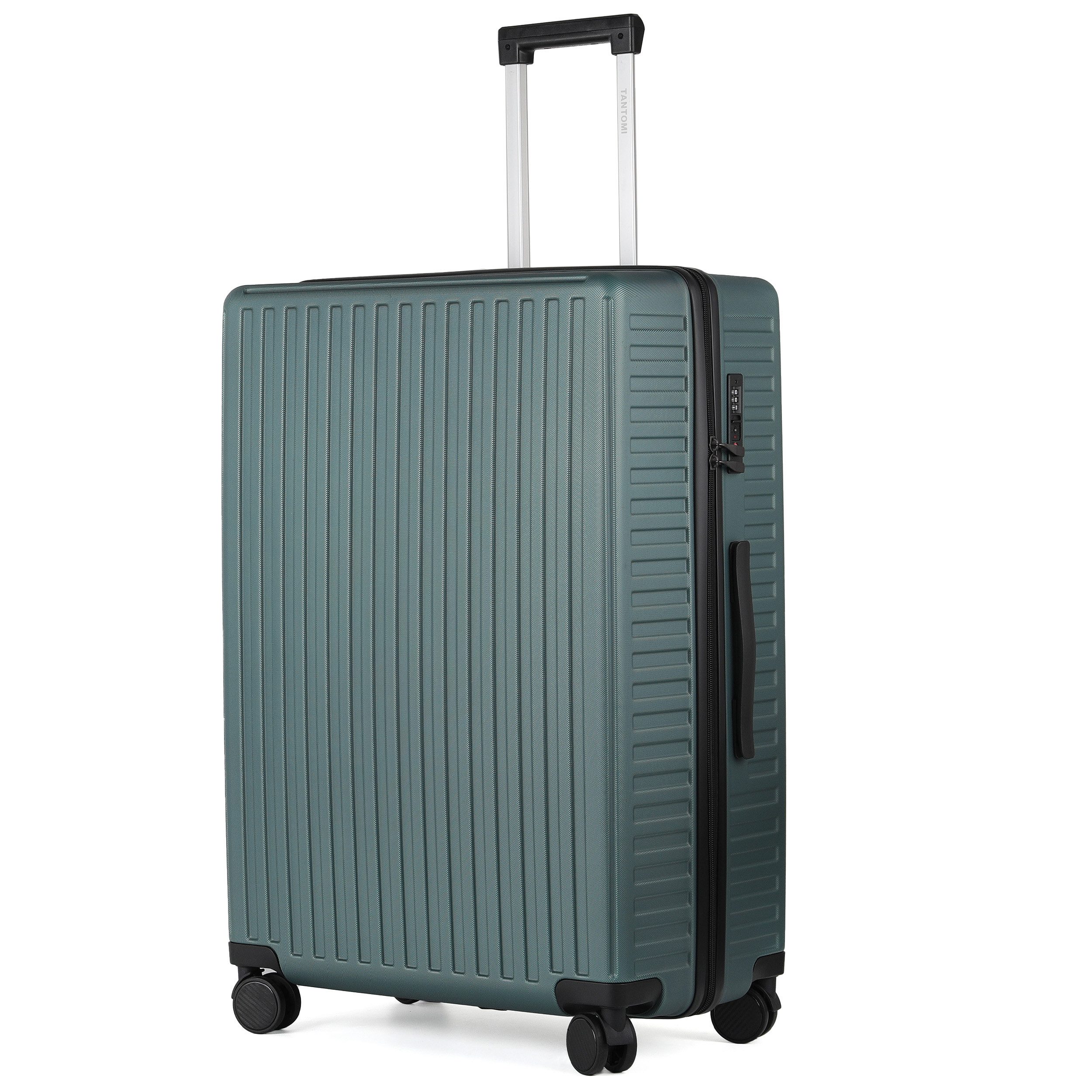 TAN.TOMI Hartschalen-Trolley ABS Handgepäckkoffer Business-Koffer Trolleys mit TSA Schloss, Mit abschließbarer Vortasche, Laptopfach, Leichtgewicht