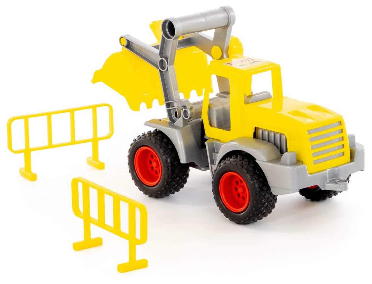 WADER QUALITY TOYS Spielzeug-Bagger ConsTruck Schaufellader Raupe Baustelle
