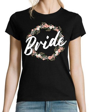 Youth Designz T-Shirt Bride Team Braut JGA Damen Shirt mit lustigem Hochzeit Spruch Print