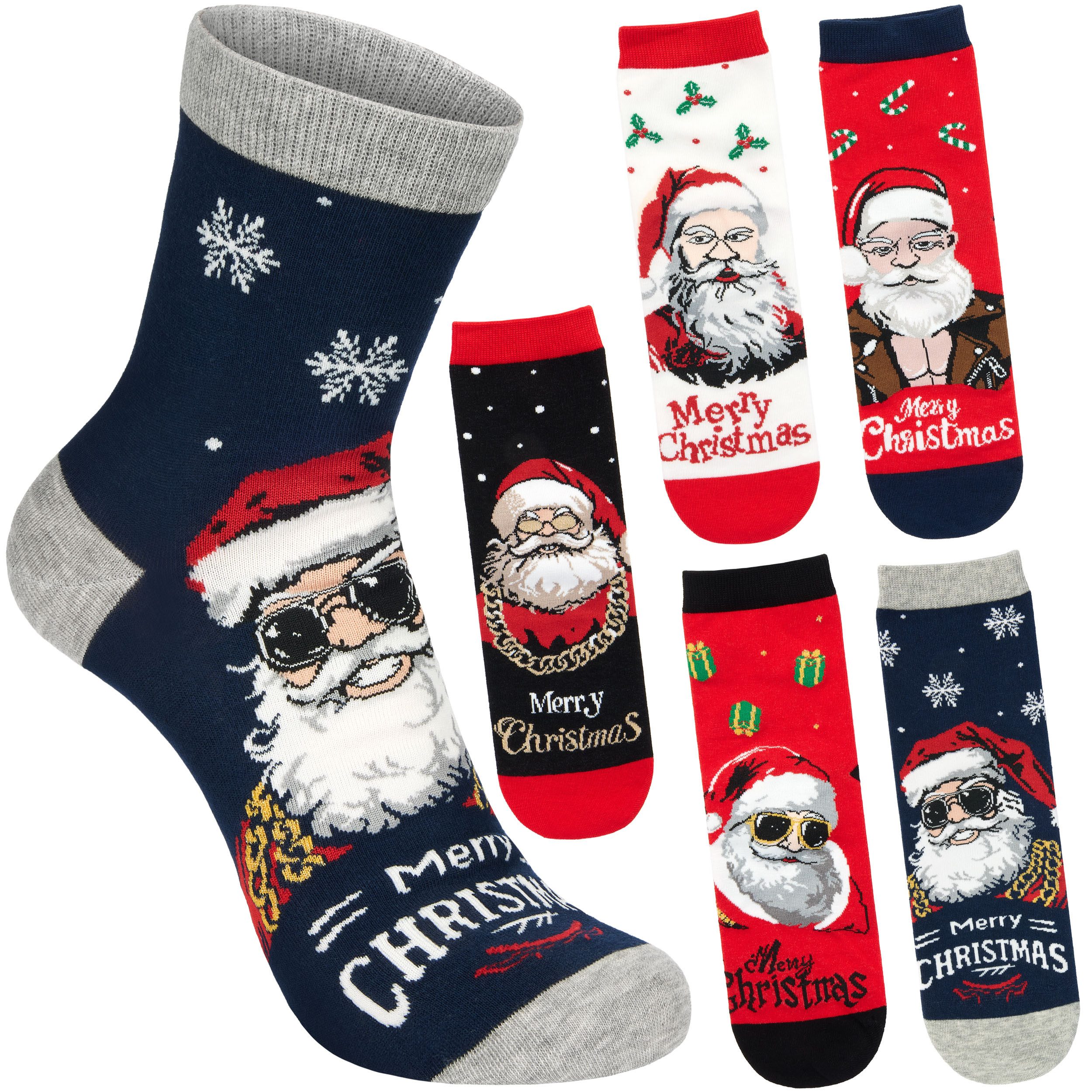 BRUBAKER Socken Lustige Herren Weihnachtssocken - günstig online kaufen