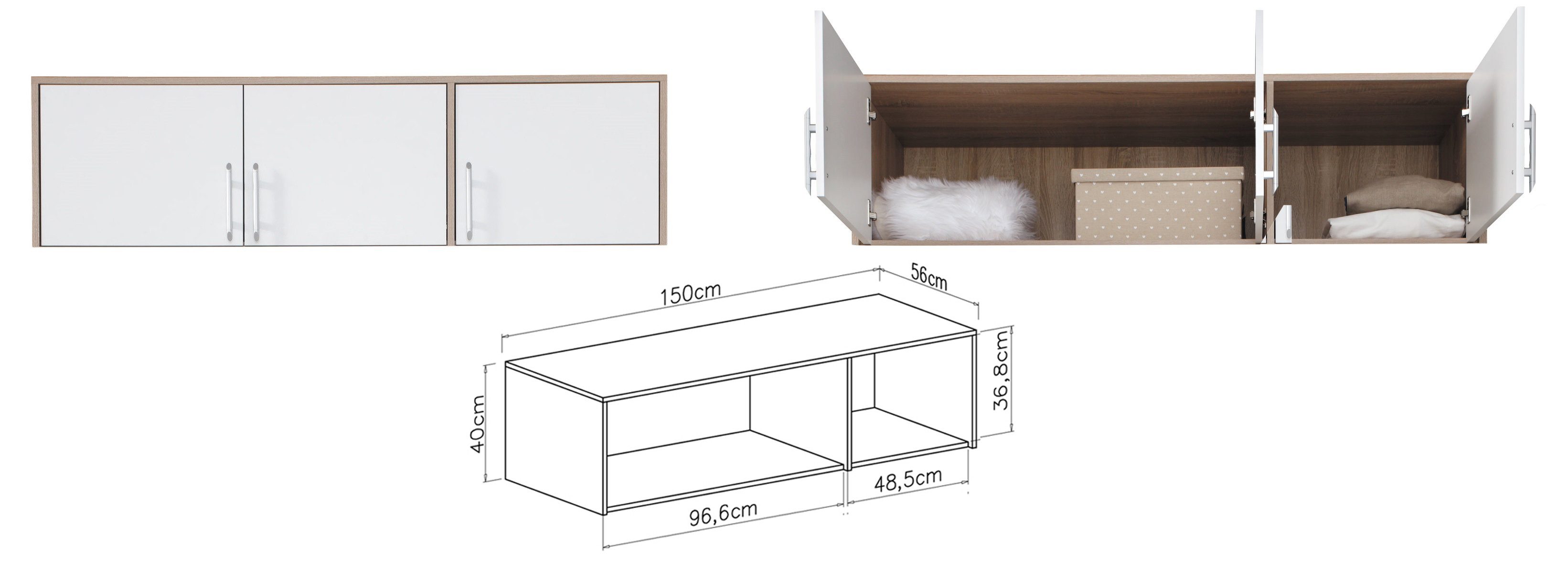 Marmex Möbel Kleiderschrank SMART 2N Garderobenschrank günstig online kaufen