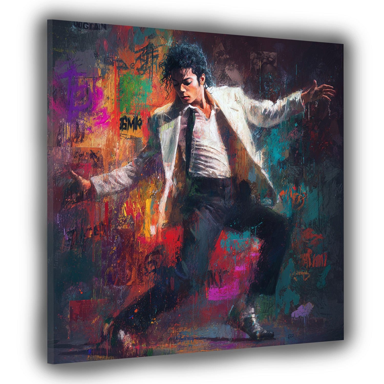 Artedinoi Leinwandbild Kunst Pop Art King abstrakt Leinwandbild Wandbild Kunstdruck XL Wandde, King-Porträt, abstrakt