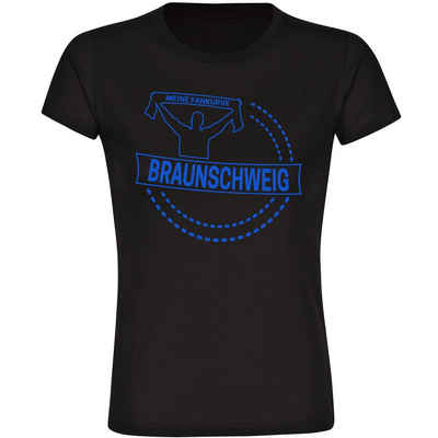 multifanshop T-Shirt Damen Braunschweig - Meine Fankurve - Frauen