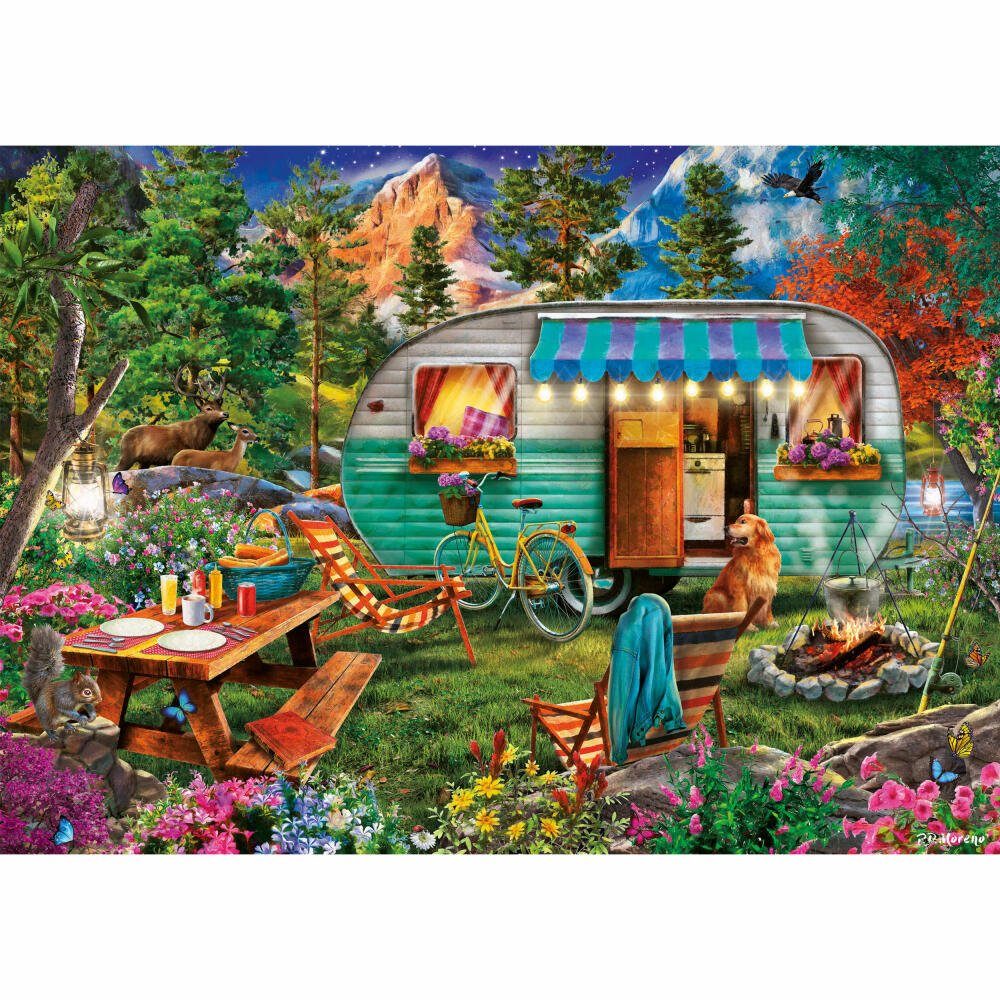 Schmidt Camper-Romantik, 500 Puzzleteile Puzzle Spiele