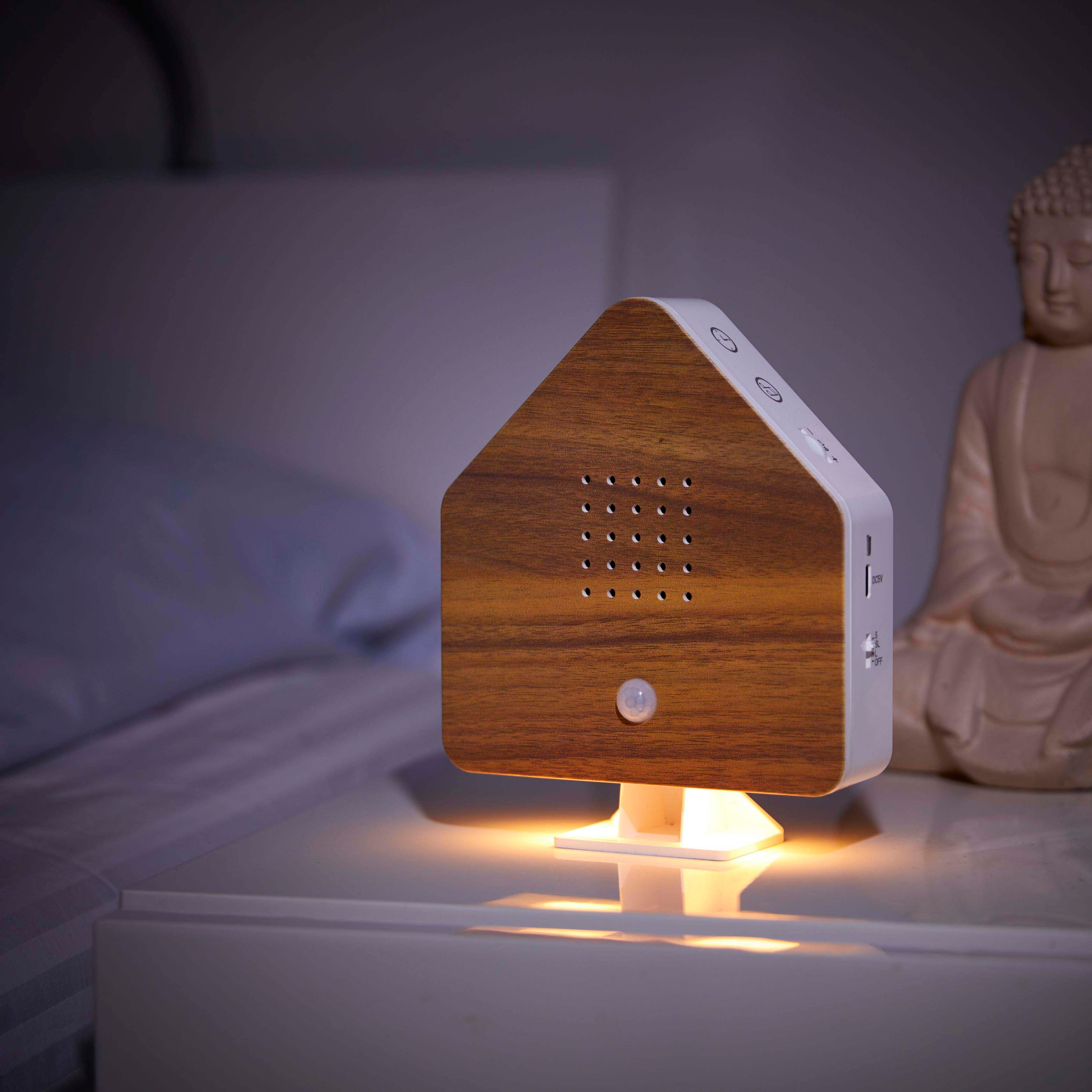 Northpoint LED Dekolicht Naturgeräuschebox Vogelzwitscher Bewegungsmelder Licht Aufladbar – Bild 5 von 5