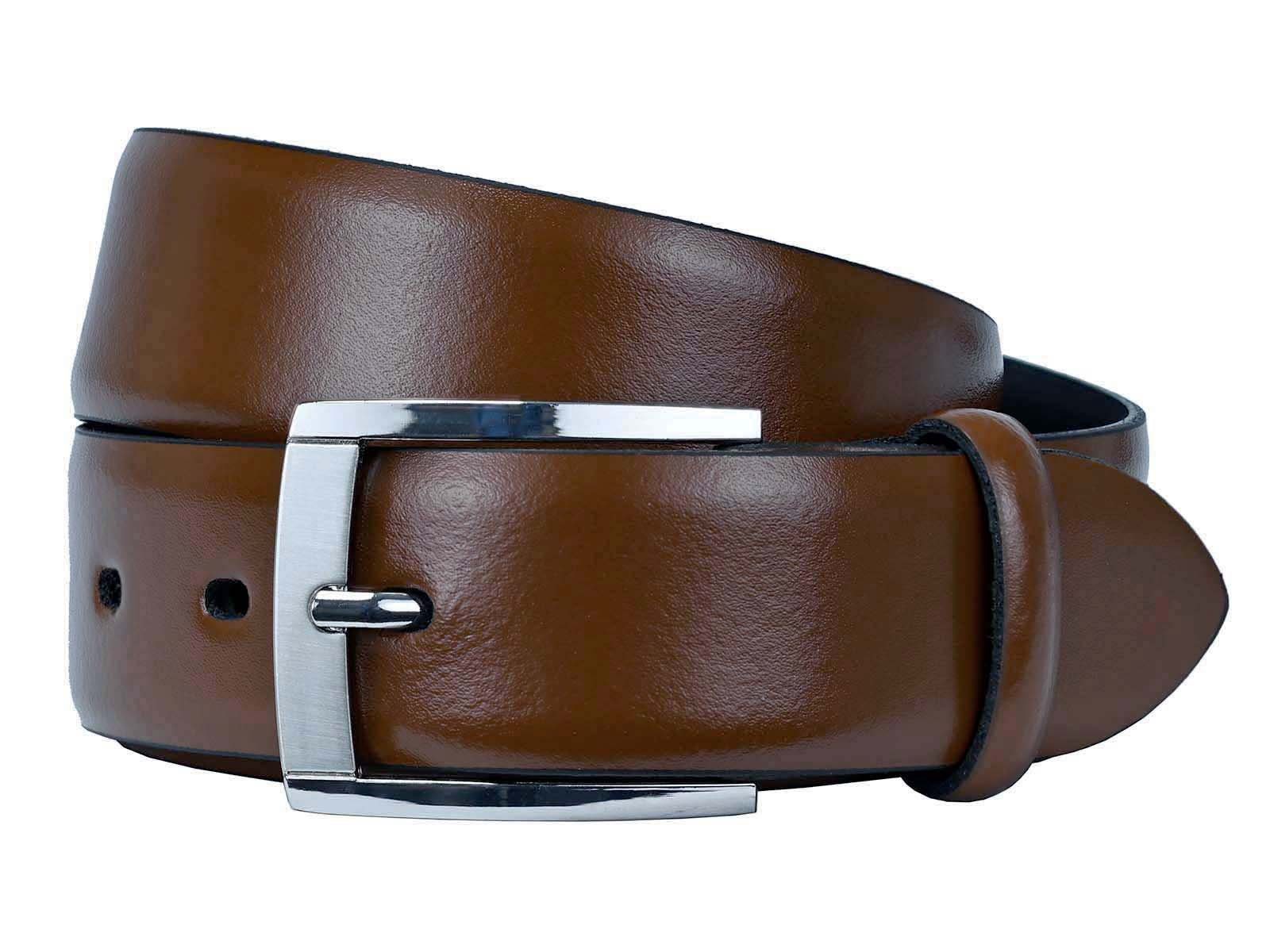 LLOYD Men’s Belts Ledergürtel LLOYD-Herren-Ledergürtel 35 mm Dorn-Schließe