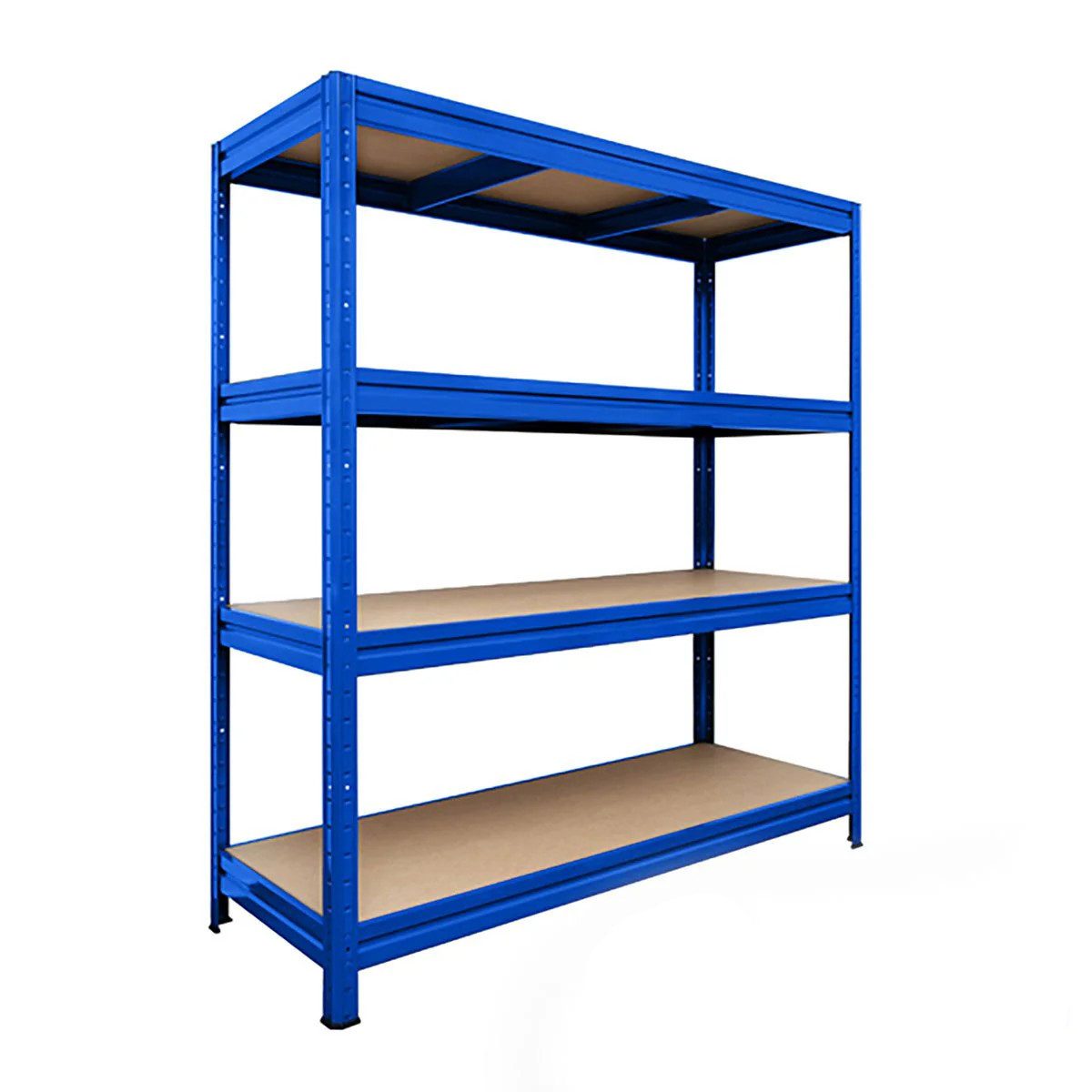 Karat Schwerlastregal Weitspannregal Blau, 7 Größen, 4 stabile Böden, 1200 kg Tragkraft
