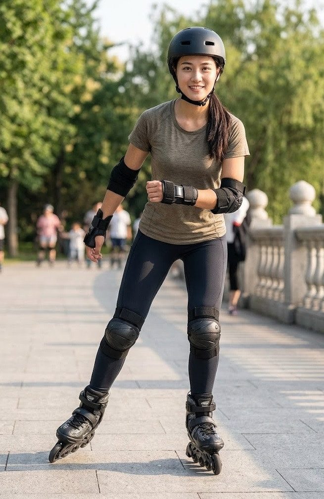 Gardissimo Protektoren-Set 6 tlg. Für Inline Skates Longboard Skateboard Schlittschuh (Spar-Set, 6-tlg., je zwei Schoner für Knie, Ellenbogen und Handgelenk), für Personen ab 160 cm Körpergröße