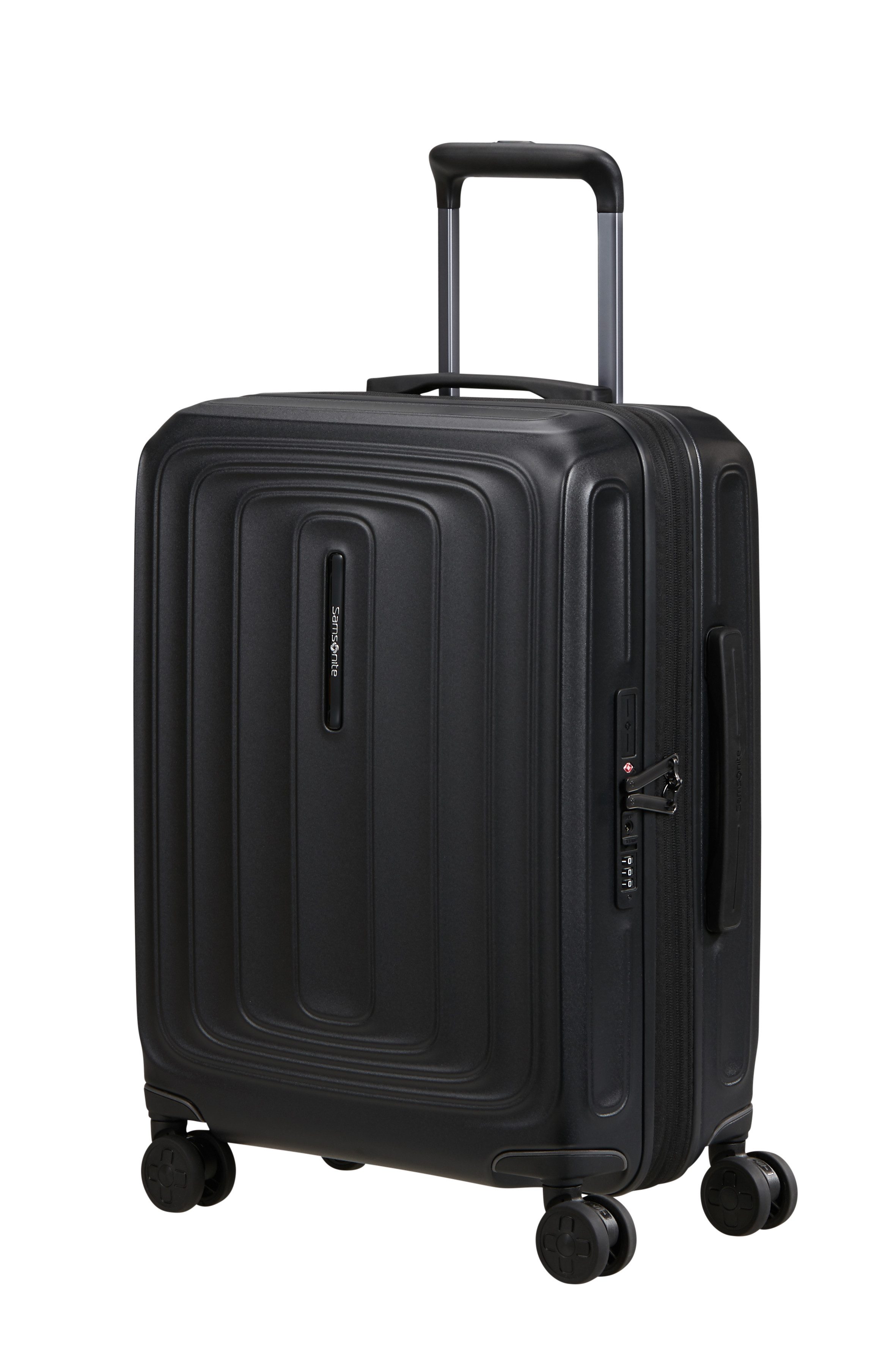 Samsonite Hartschalen-Trolley 2WANDER, 4 Rollen, aus robustem Polycarbonat, mit Adressetikett und Dehnfalte