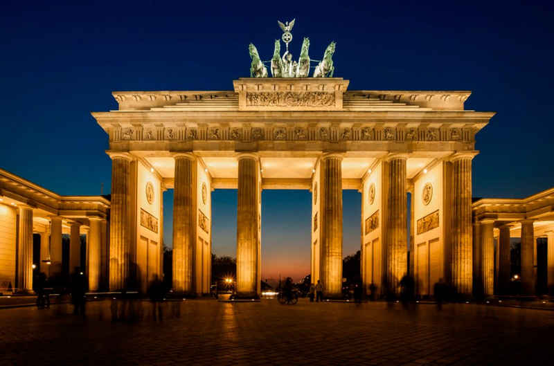 Papermoon Fototapete Brandenburg Gate, matt