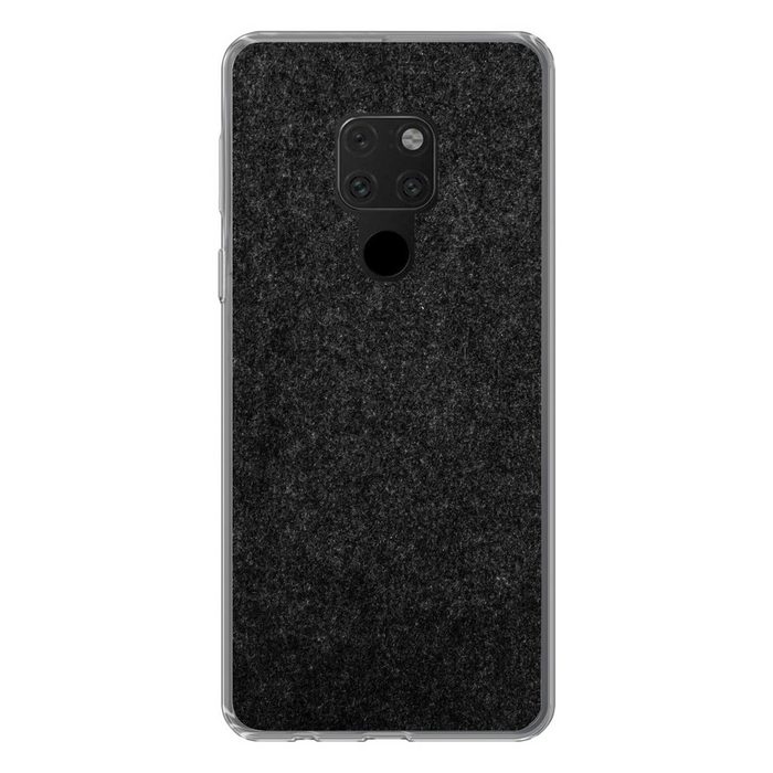 MuchoWow Handyhülle Schwarz - Granit - Design - Stein Phone Case Handyhülle Huawei Mate 20 Silikon Schutzhülle