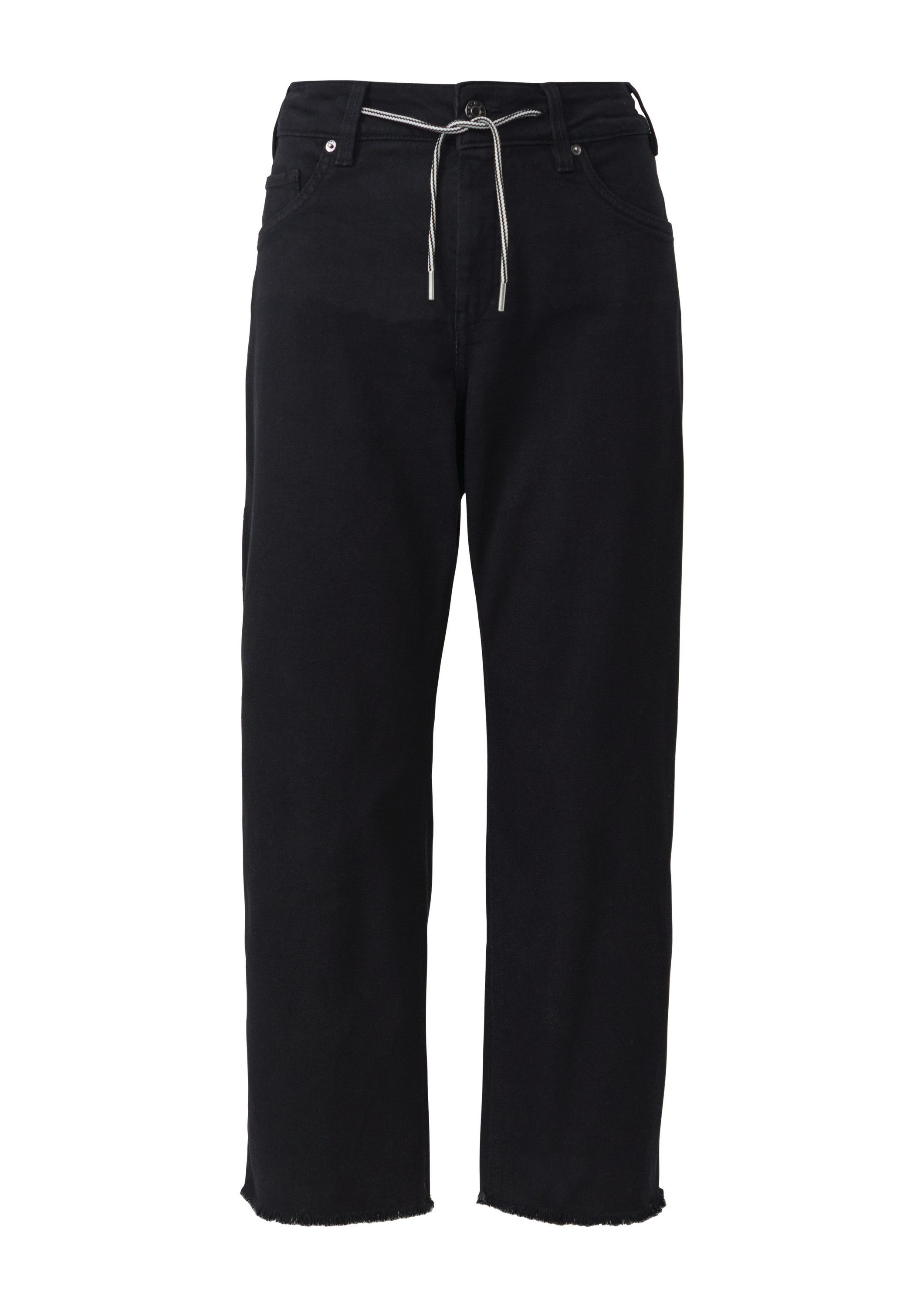 s.Oliver 7/8-Hose Jeans-Hose Cropped-Jeans / Straight Fit / Mid Rise / Stra günstig online kaufen