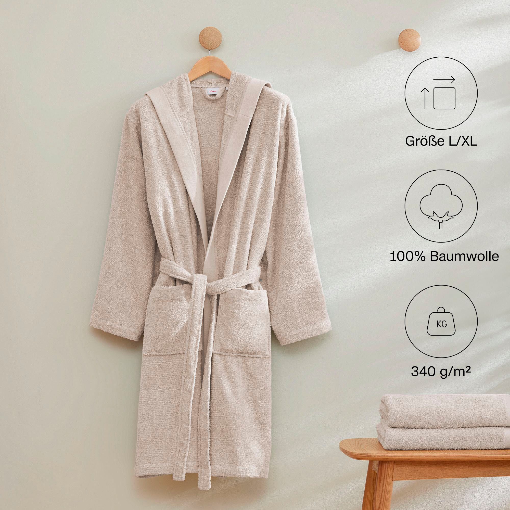 s.Oliver Bademantel s. Oliver Bademantel, ideal günstig online kaufen