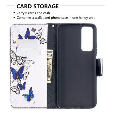 Wigento Handyhülle Für Huawei P Smart 2021 Kunstleder Handy Tasche Book Motiv 6 Schutz Hülle Case Cover Etui Neu