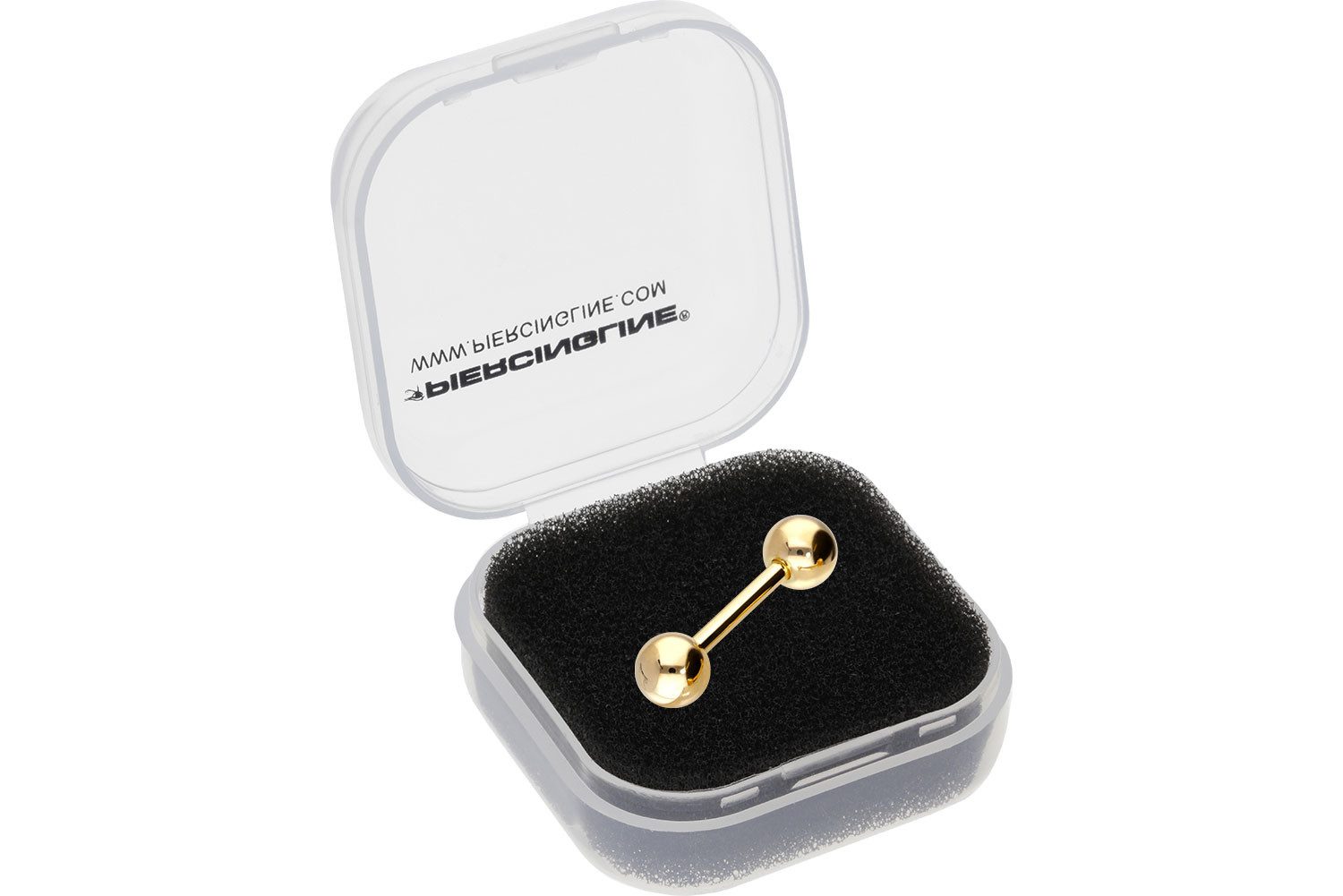 PIERCINGLINE Brustwarzenpiercing 14/18 Karat Gold Barbell (Barbells, 1-tlg)